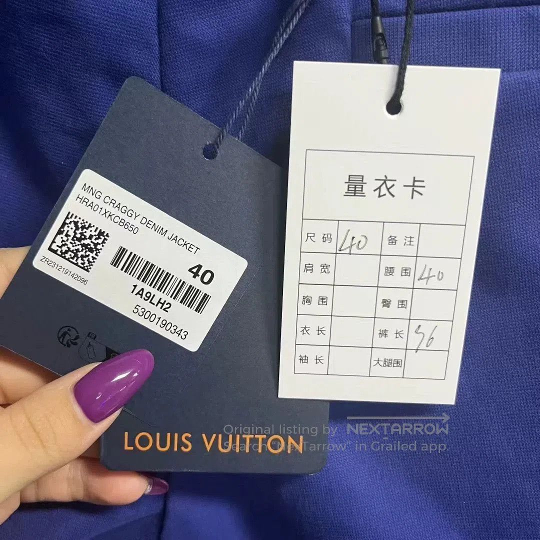 Louis Vuitton louis vuitton blue embroidered work pants. Size US 40 / EU 56 - 5 Thumbnail