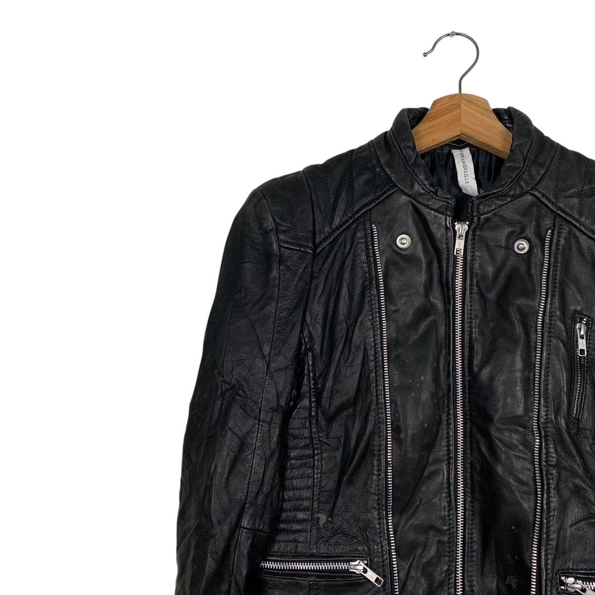 Japanese Brand Stephanie Vaille Women Biker Leather Jacket Size S / US 4 / IT 40 - 6 Thumbnail
