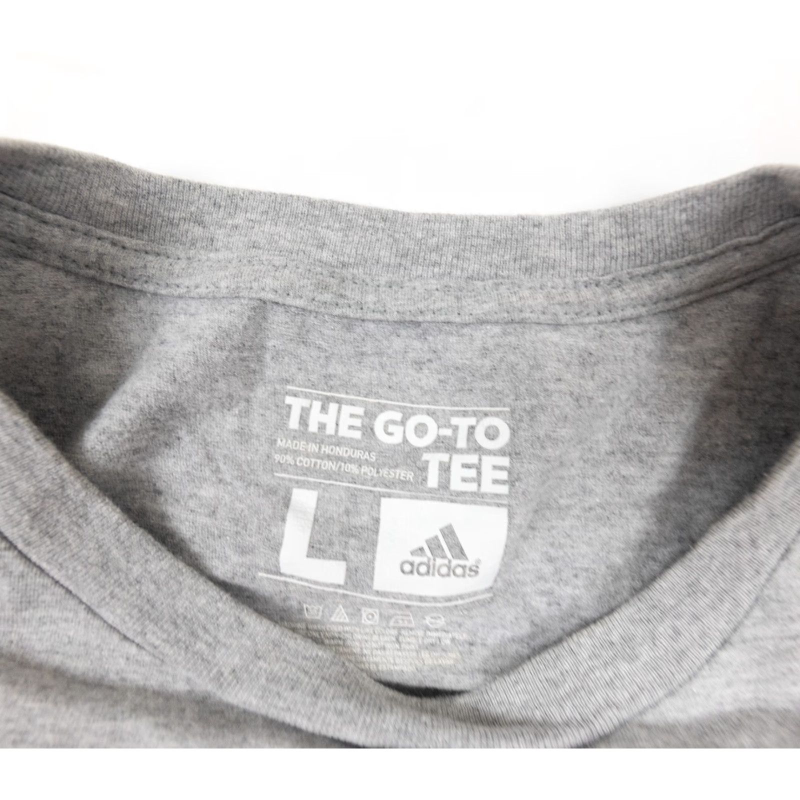 Adidas Adidas Gray Short Sleeve T-Shirt Adult Large Basketball Graphic Sports Mens Size US L / EU 52-54 / 3 - 3 Thumbnail