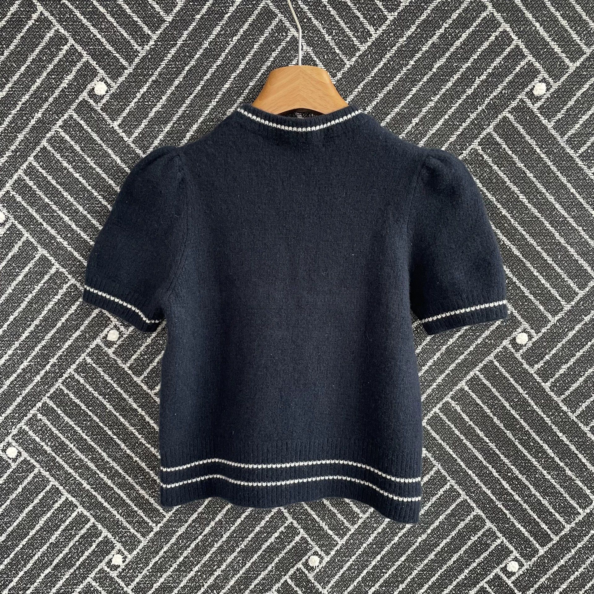Dior DIOR SS22 Star Int Knit Crew Sl Cashmere Wmns Blue 42 99N Size M / US 6-8 / IT 42-44 - 2 Thumbnail