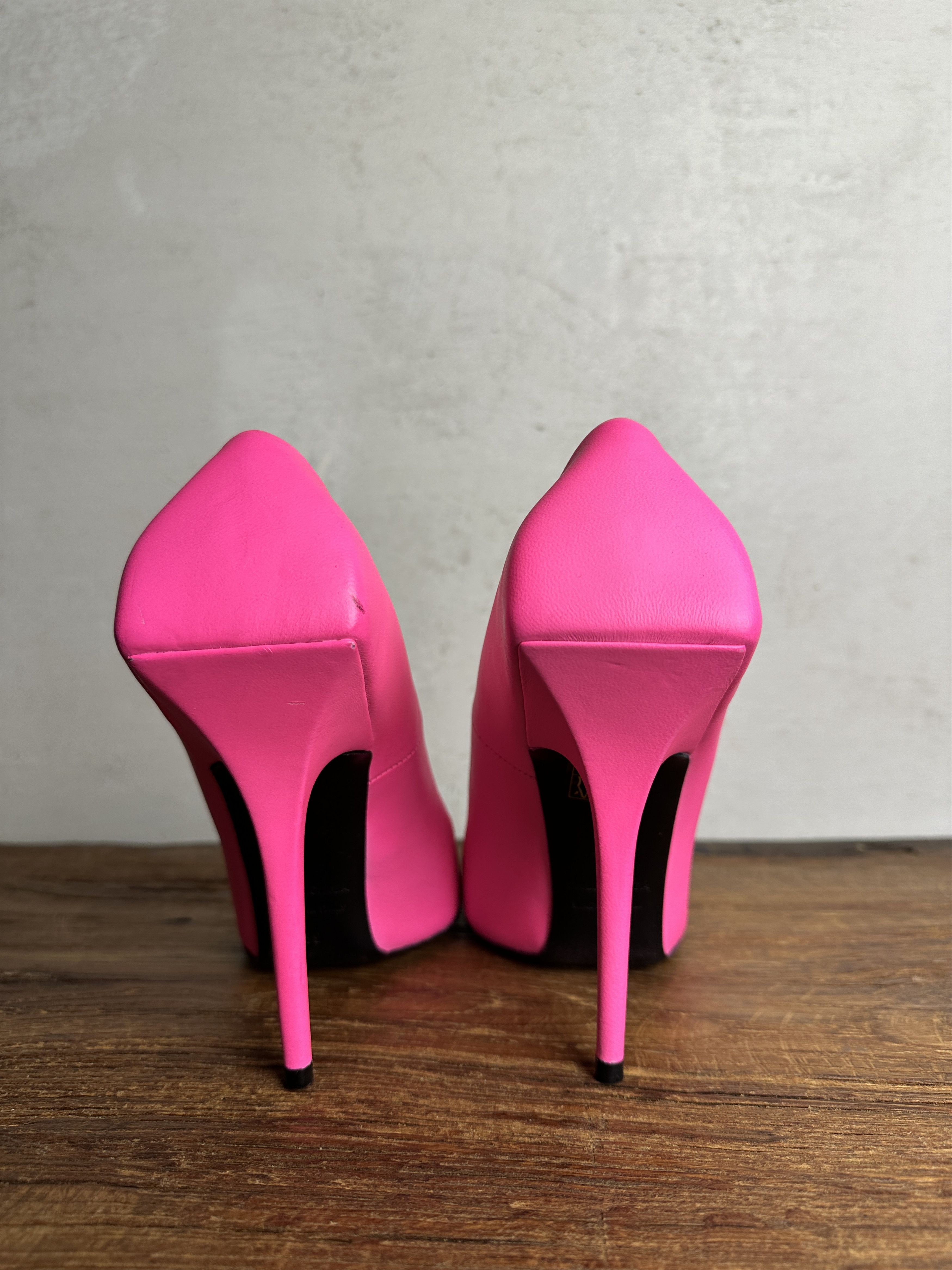 Balenciaga Balenciaga Knife Leather Pink Heels Size US 9 / IT 39 - 8 Thumbnail