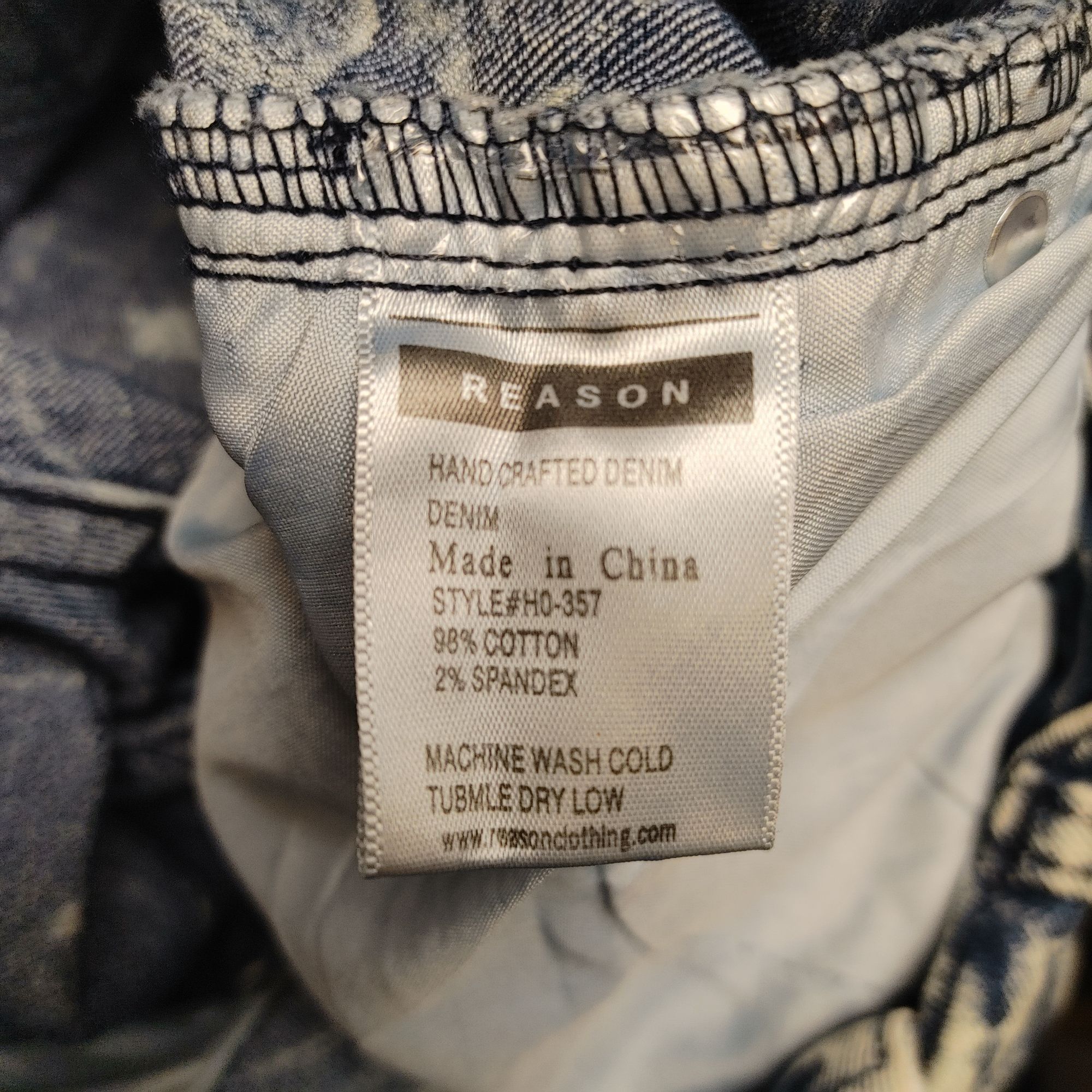 Reason RSN | Reason Supply Co. Women's Skinny Leg Acid Washed Jeans Size 32" / US 10 / IT 46 - 5 Thumbnail