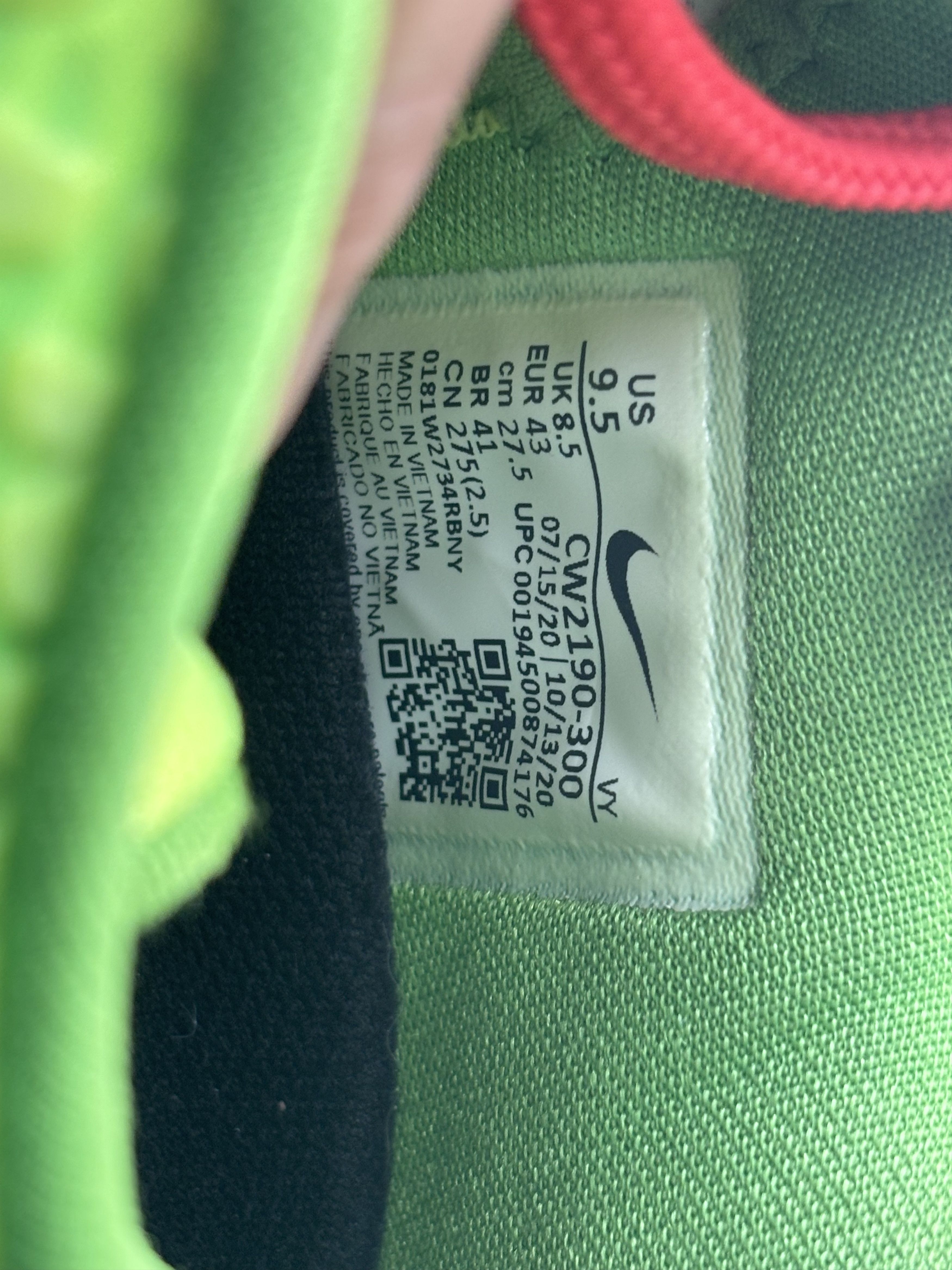 Nike Nike Mamba Rage Grinch Size US 9.5 / EU 42-43 - 8 Thumbnail