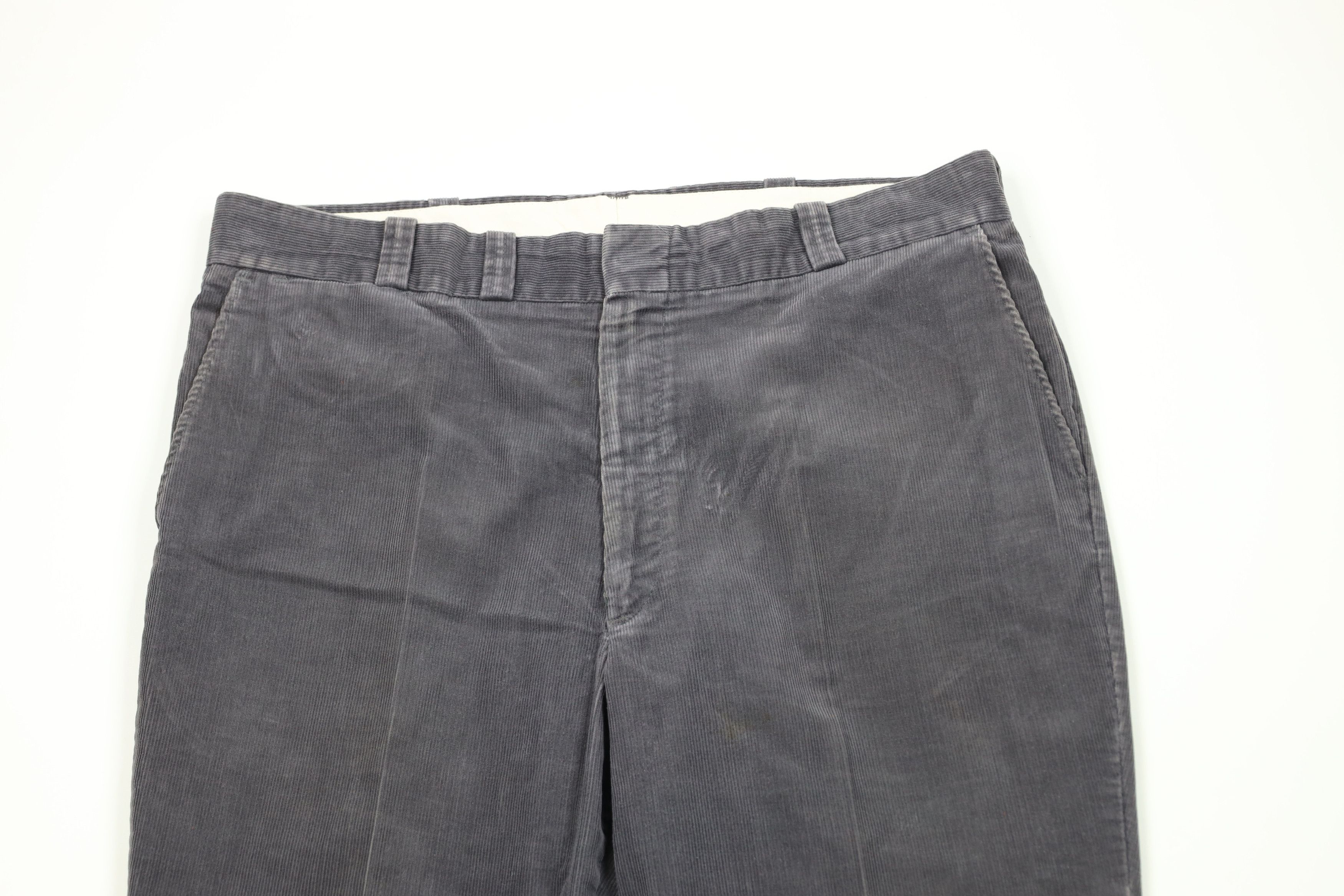 Big Mac Vintage 70s Big Mac Wide Leg Corduroy Chino Pants Steel USA Size US 38 / EU 54 - 2 Thumbnail