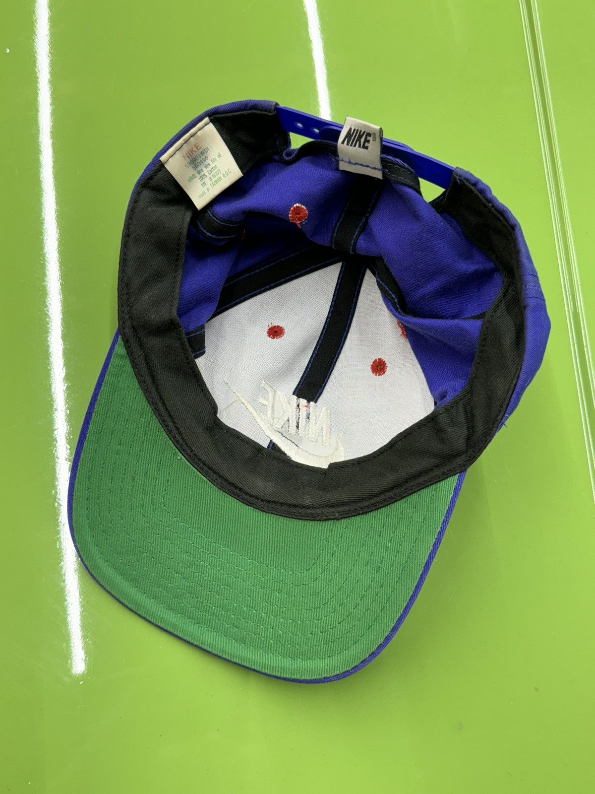 Nike × Vintage Vintage 90s Nike Swoosh SnapBack Hat Taiwan OG Size ONE SIZE - 13 Thumbnail