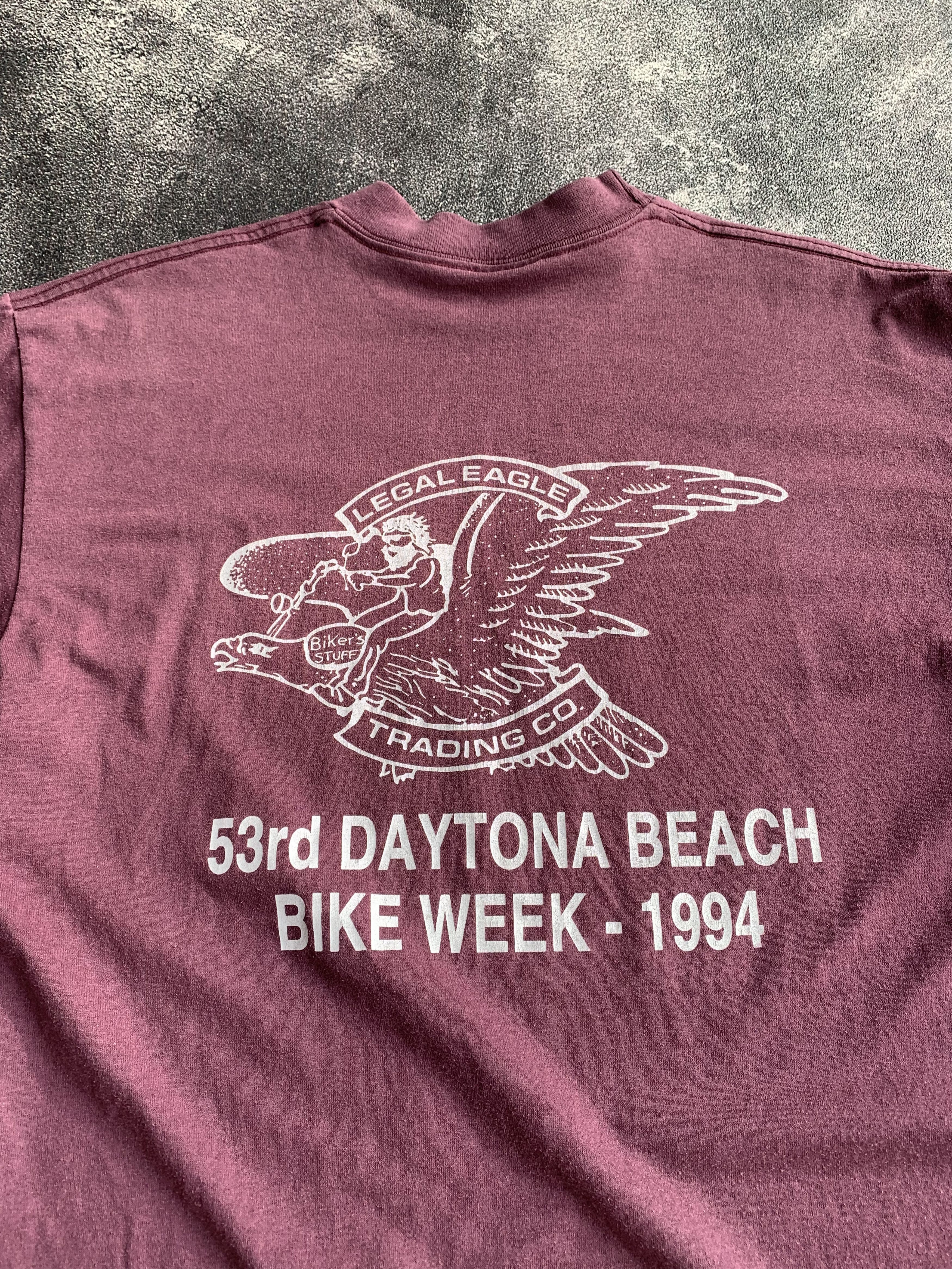 Harley Davidson 💎 Vintage 3D Emblem 1993 American Biker Tee Size US XL / EU 56 / 4 - 8 Thumbnail