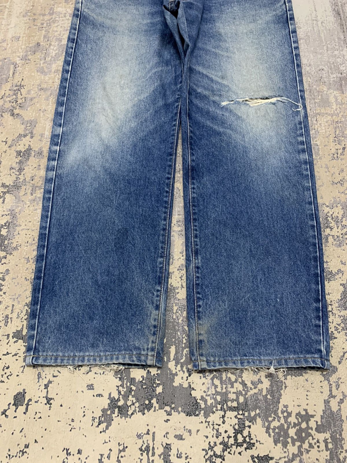 Japanese Brand Vintage Japanese Uniqlo Loose Baggy Jeans W35x29 Size US 35 - 4 Thumbnail