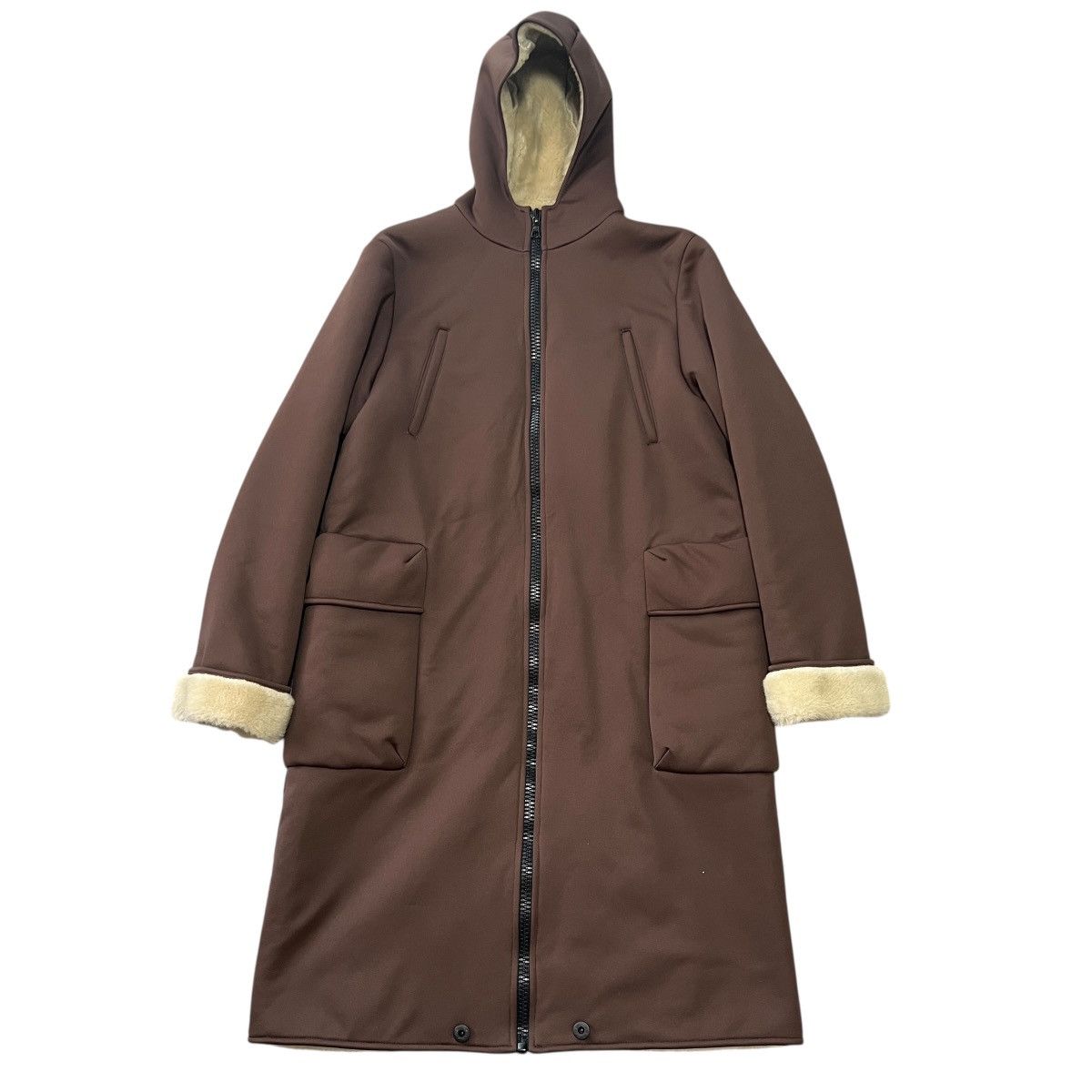 Miu Miu MIU MIU 1999FW Mouton Hooded Coat Size S / US 4 / IT 40 - 1 Thumbnail