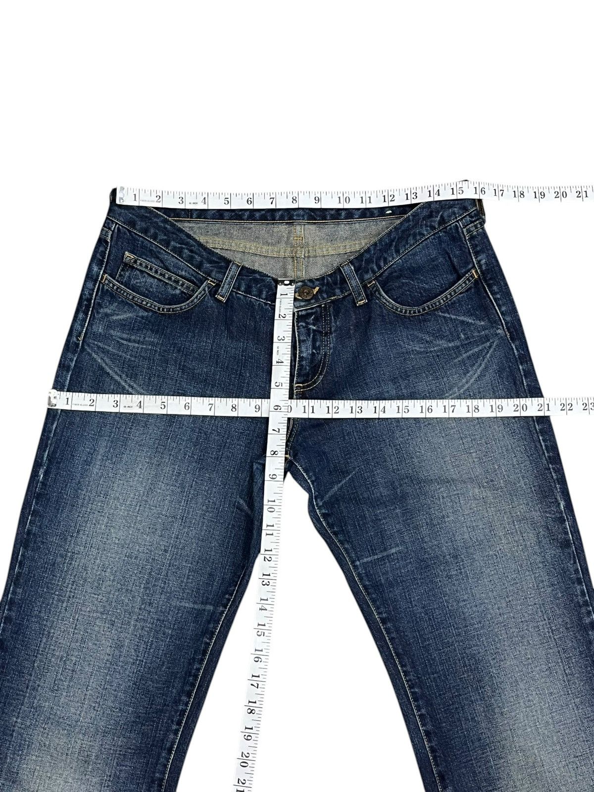 Replay Vintage Replay Italy Bootcut Flare Denim Y2K Fade Size 31" - 15 Thumbnail