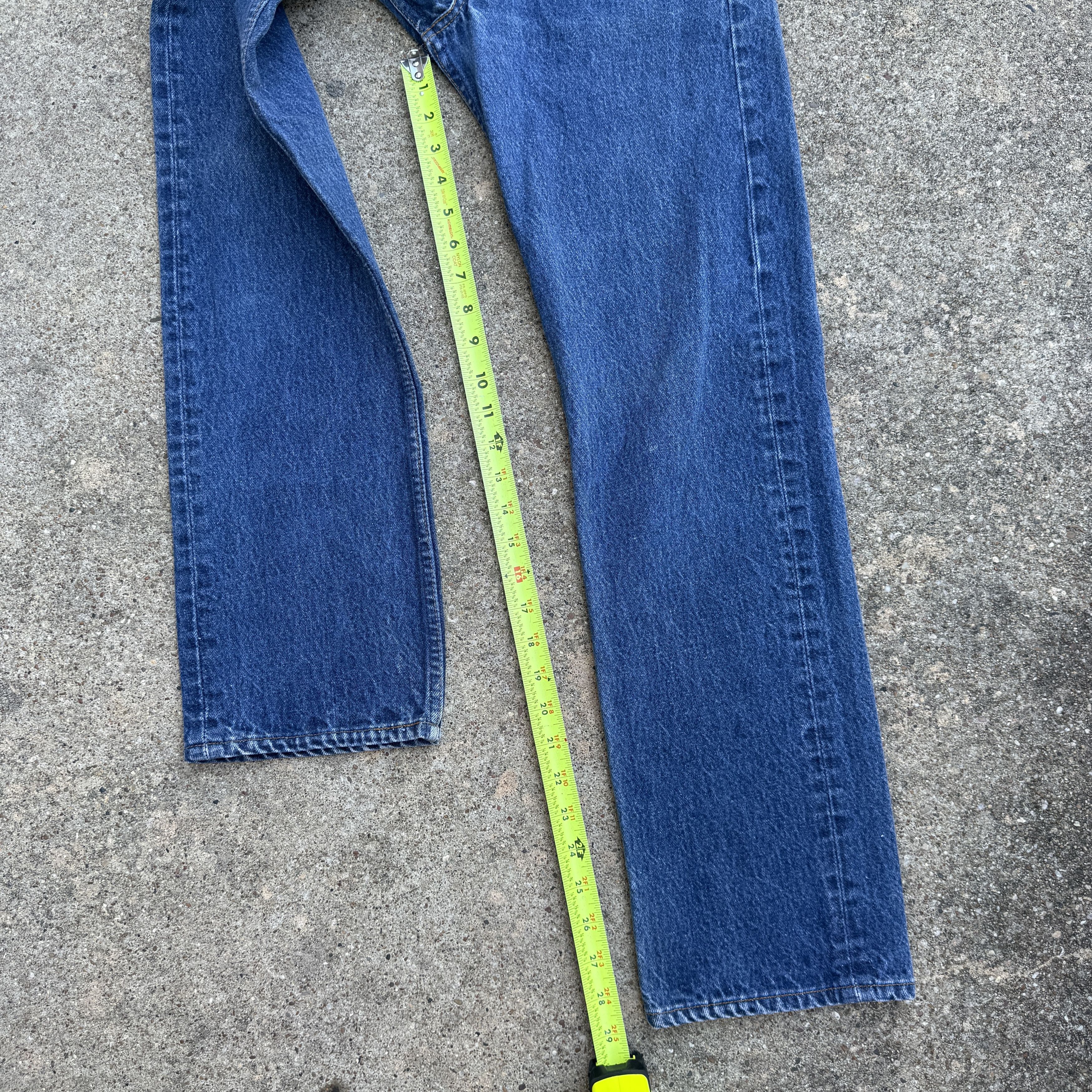 Levi's Vintage 80s Levis 501 Blue Button fly Denim Jeans Size US 28 / EU 44 - 8 Thumbnail