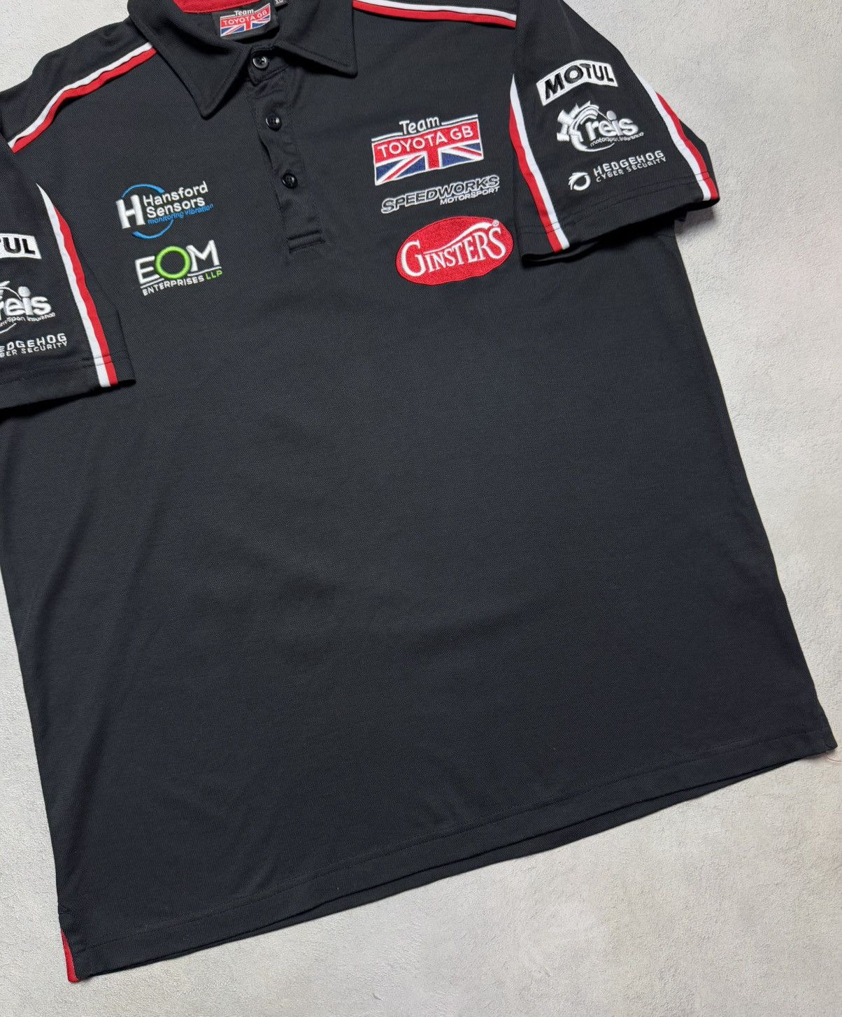 Vintage Toyota GB Team Corolla Racing Polo Shirt Logo Vintage Size US XL / EU 56 / 4 - 4 Thumbnail