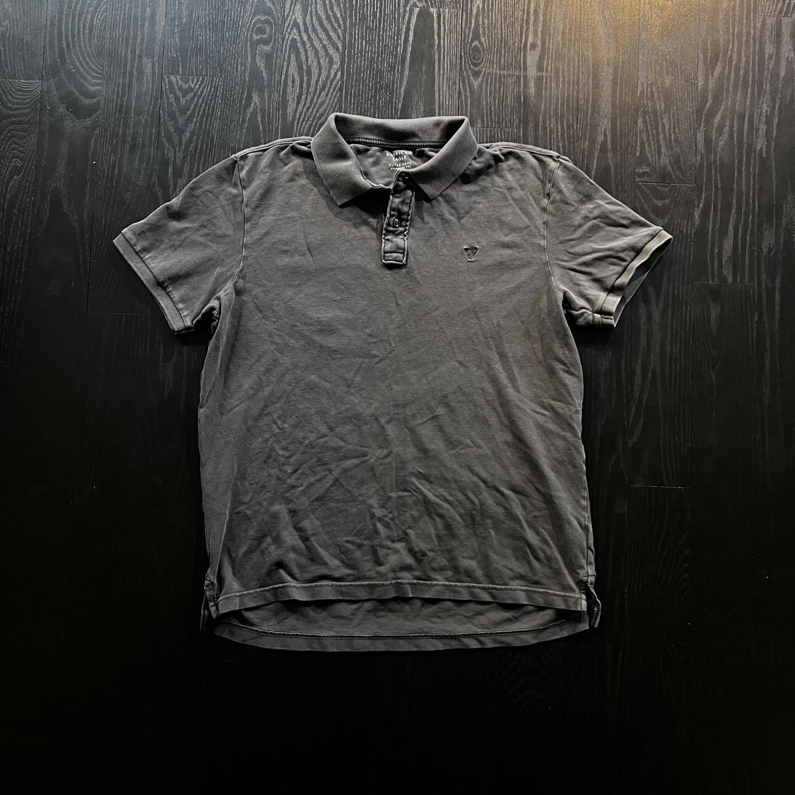 American Eagle Outfitters American Eagle Polo Shirt Faded Black Size US L / EU 52-54 / 3 - 1 Thumbnail
