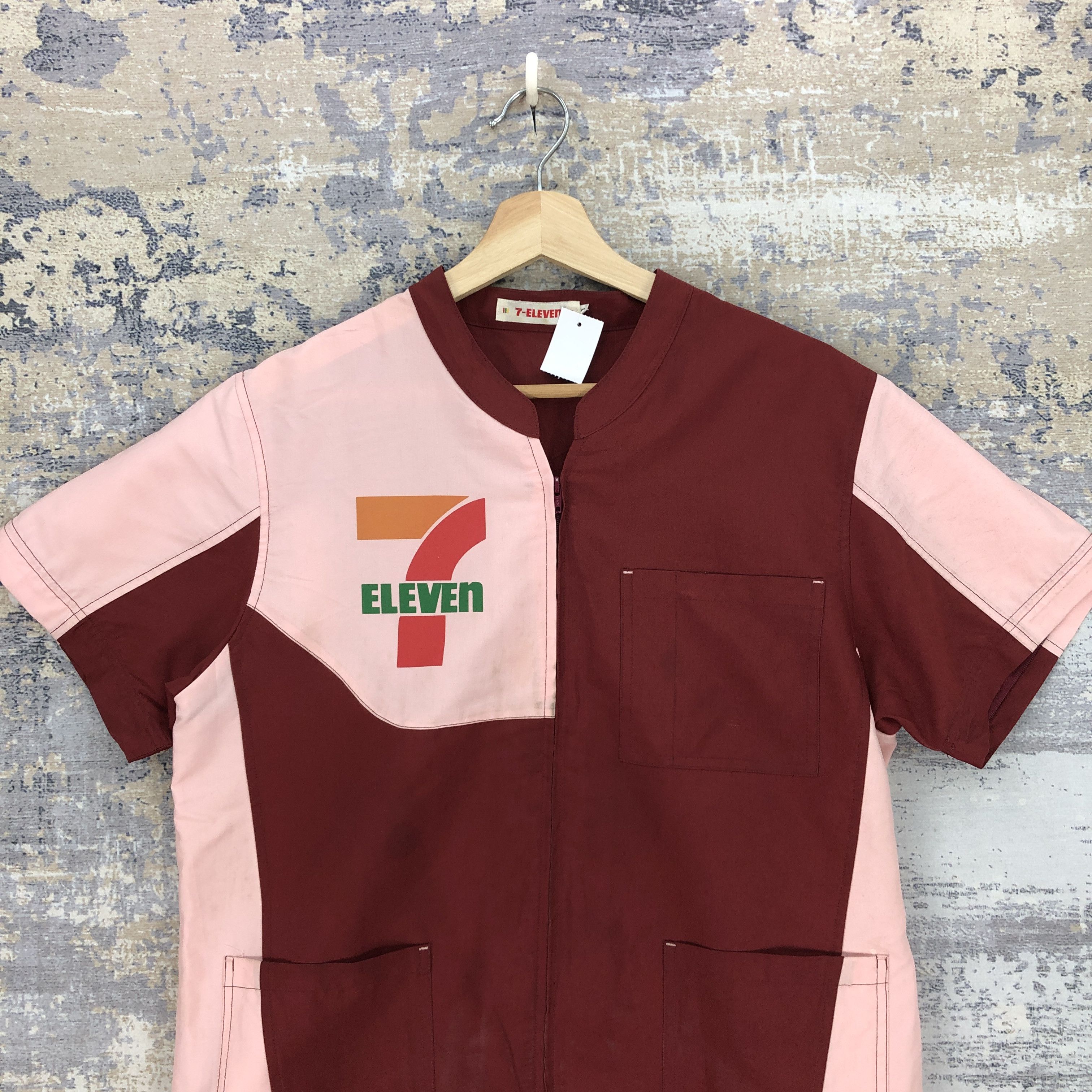 Japanese Brand × Vintage Vintage 90s 7 ELEVEN Shirt Zipper Uniform Workshirt Size US M / EU 48-50 / 2 - 3 Thumbnail