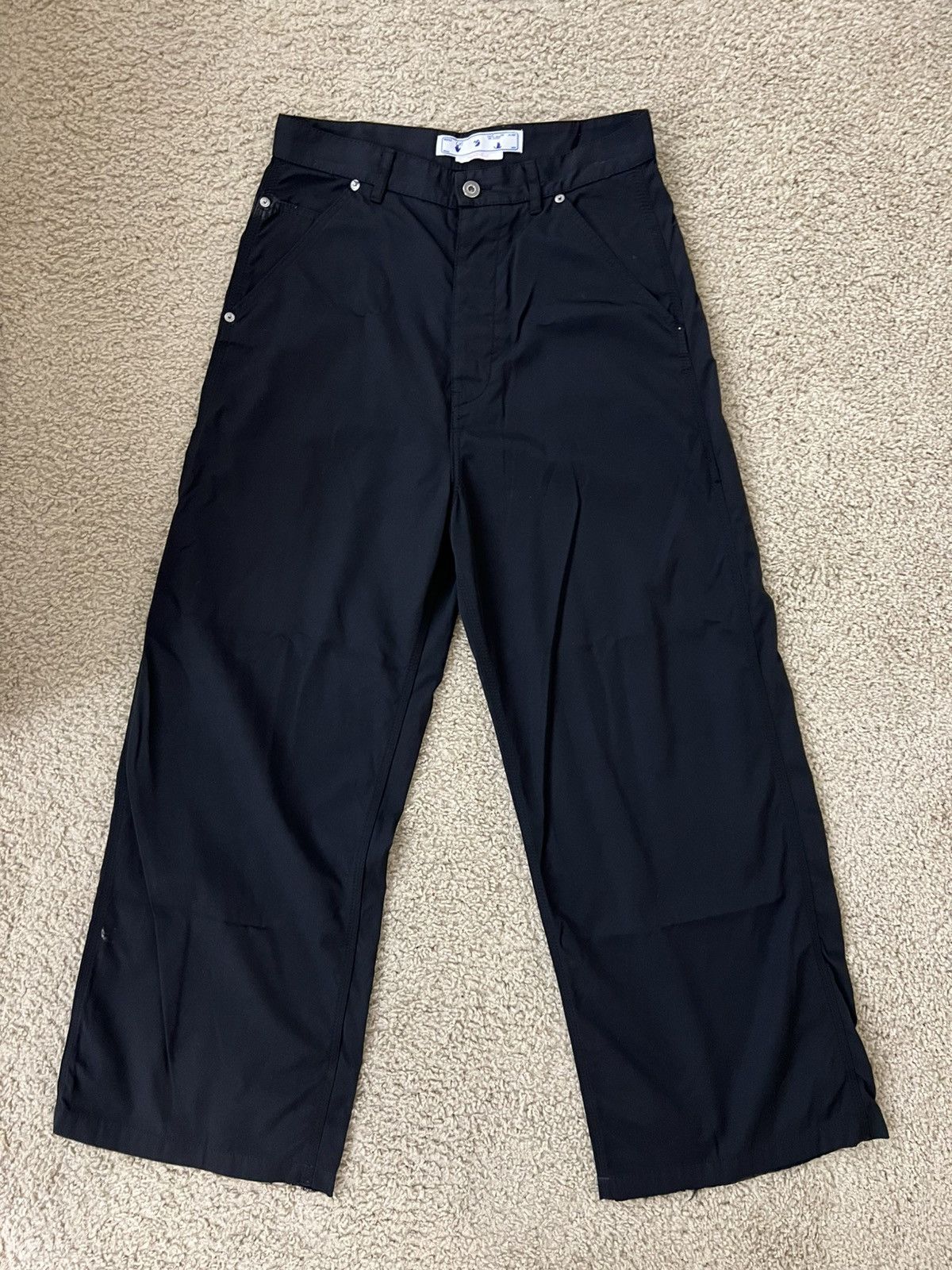 Off-White Wide Leg Trousers
