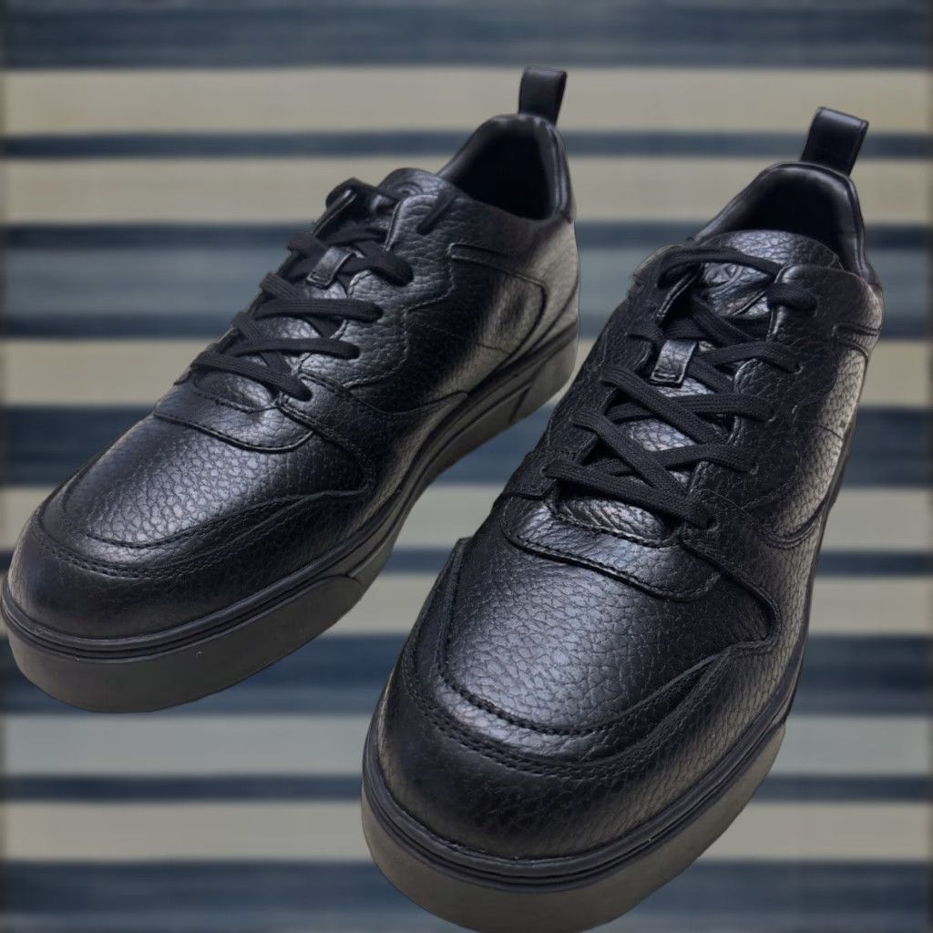 Michael Kors Baxter Leather Sneakers Men's Size 11 Black Casual