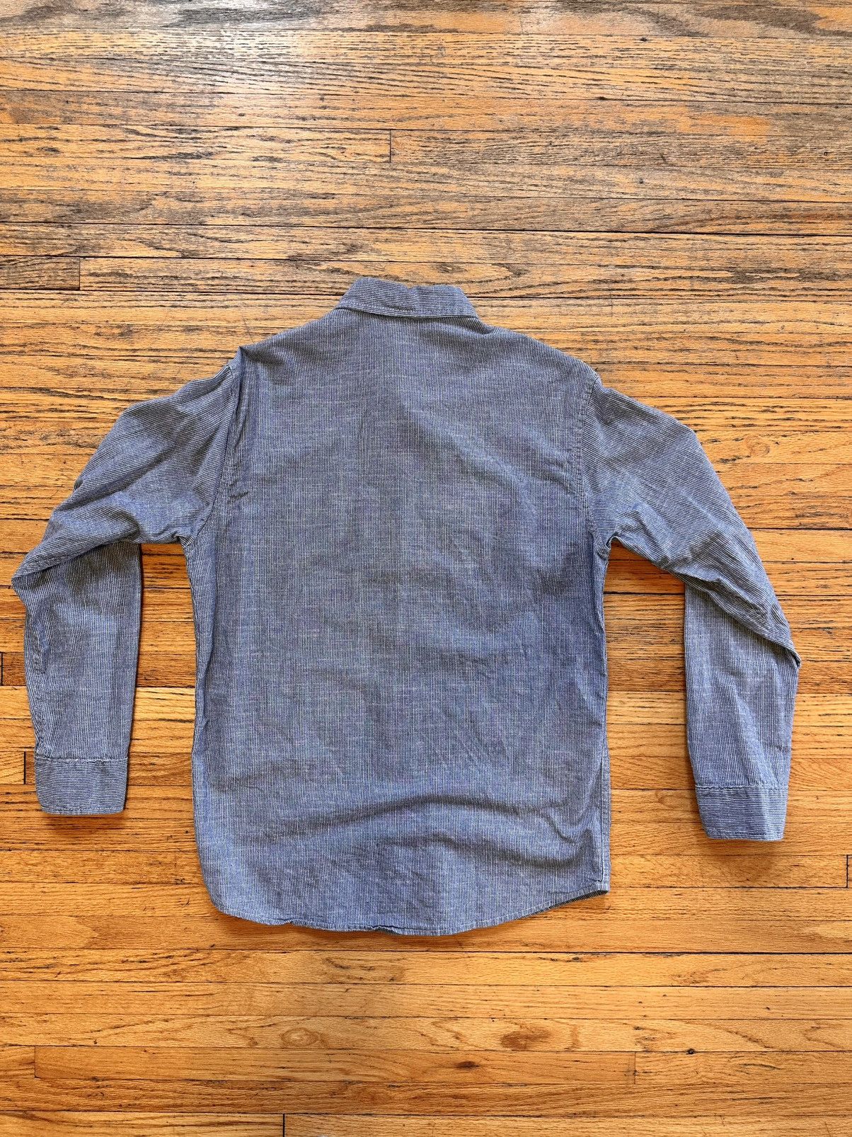 Railcar Fine Goods Railcar Fine Goods striped chambray work shirt Size US M / EU 48-50 / 2 - 2 Thumbnail