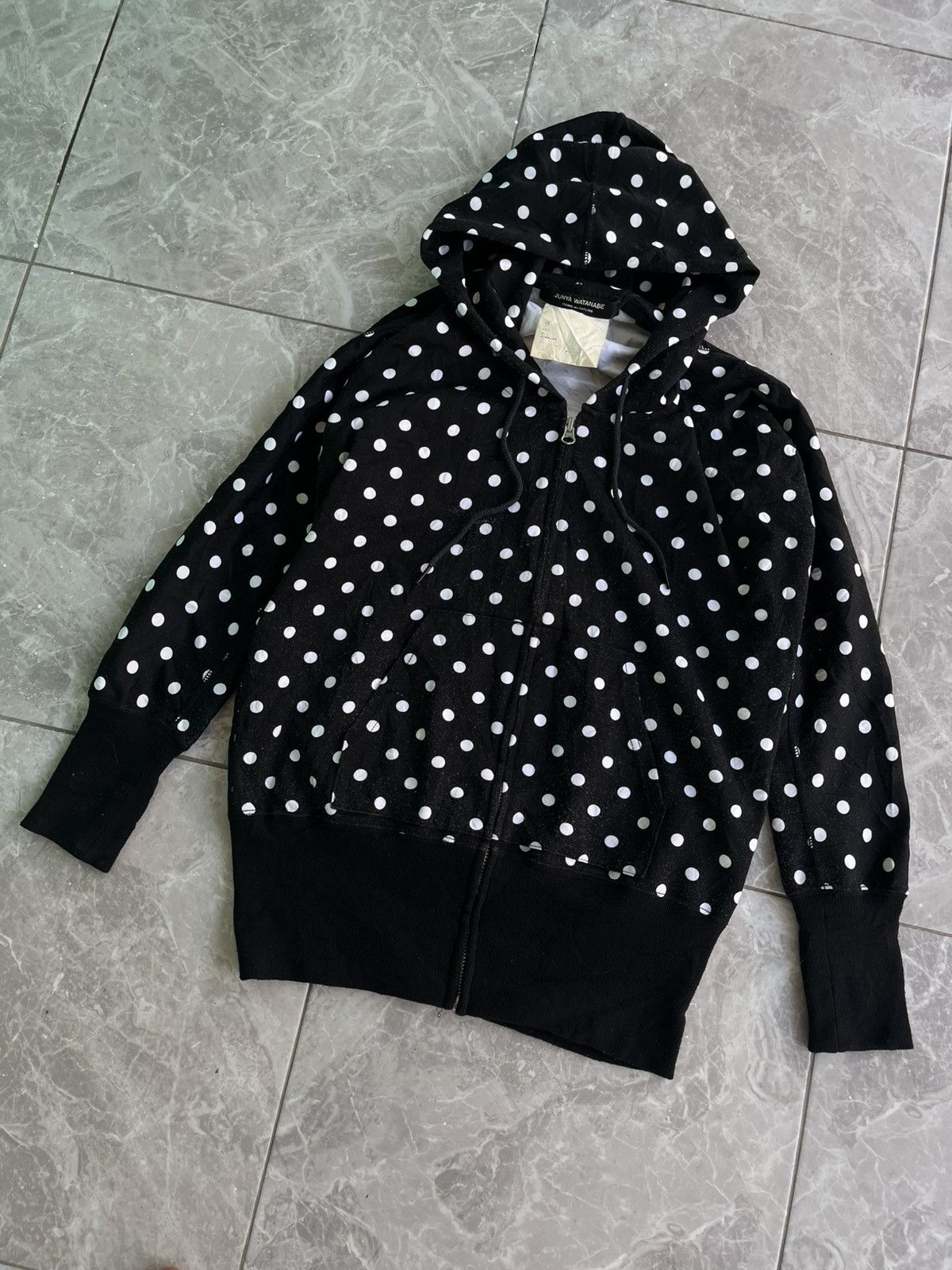Junya Watanabe JUNYA WATANABE COMME des GARCONS Polka Dot Zip Hoodie Size US M / EU 48-50 / 2 - 2 Thumbnail