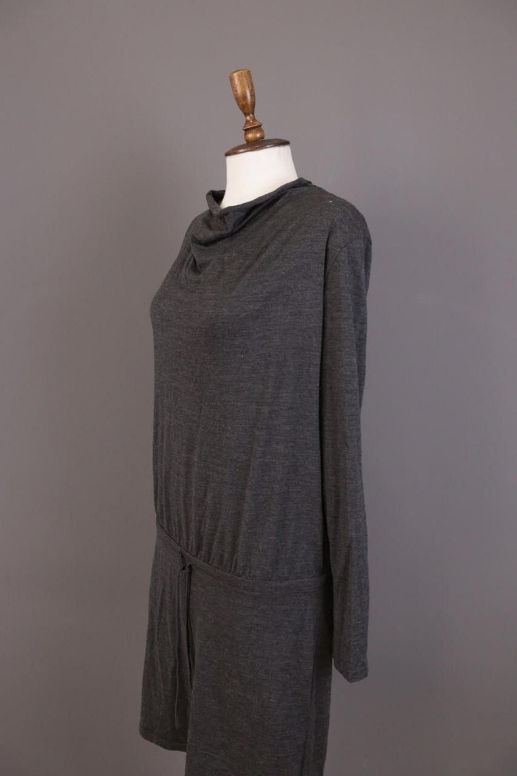 Icebreaker Icebreaker Merino Wool Gray Knit A-Line Knee Dress Size M Size M / US 6-8 / IT 42-44 - 8 Thumbnail