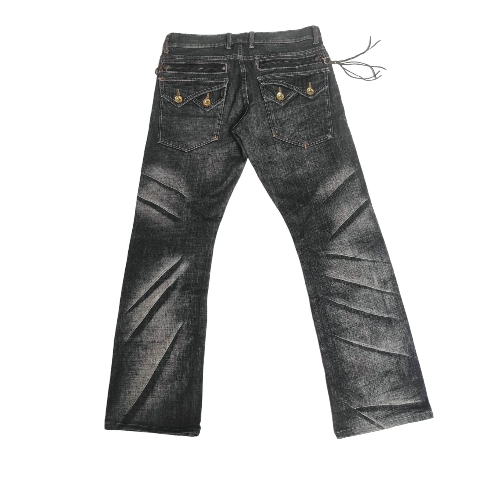 Hysteric Glamour Vintage Gold Line Apestein Rare Design Flare Jeans Size US 30 / EU 46 - 1 Thumbnail