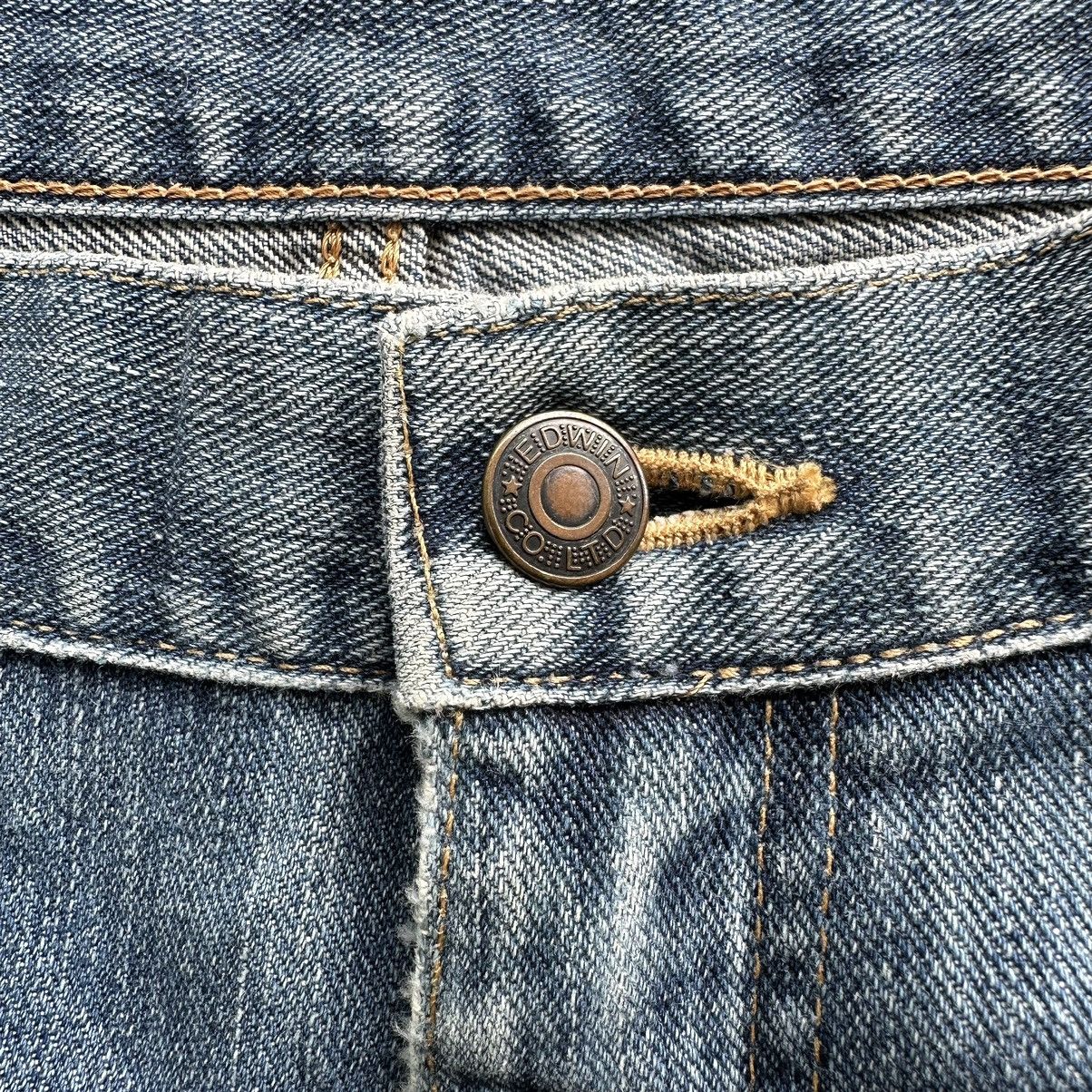 Japanese Brand Vintage Edwin Faded Denim Jean Pant W36 Size US 36 / EU 52 - 6 Thumbnail