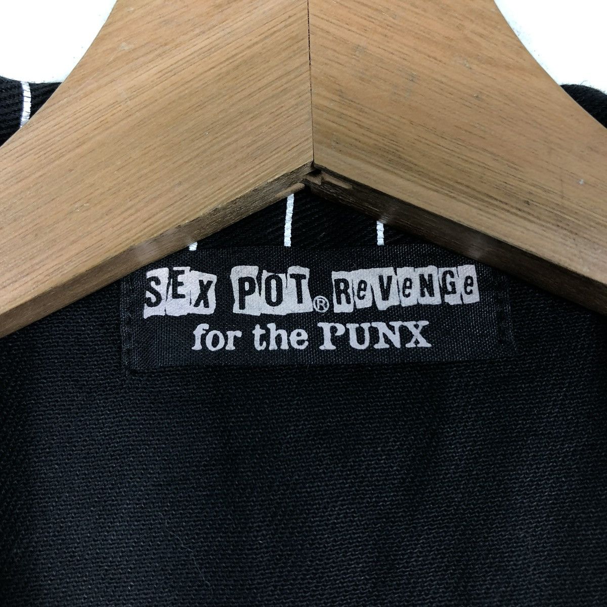 Japanese Brand BIKER TANKTOP SEX POT REVENGE FOR THE PUNK STRIPE PARACHUTE Size US M / EU 48-50 / 2 - 21 Thumbnail