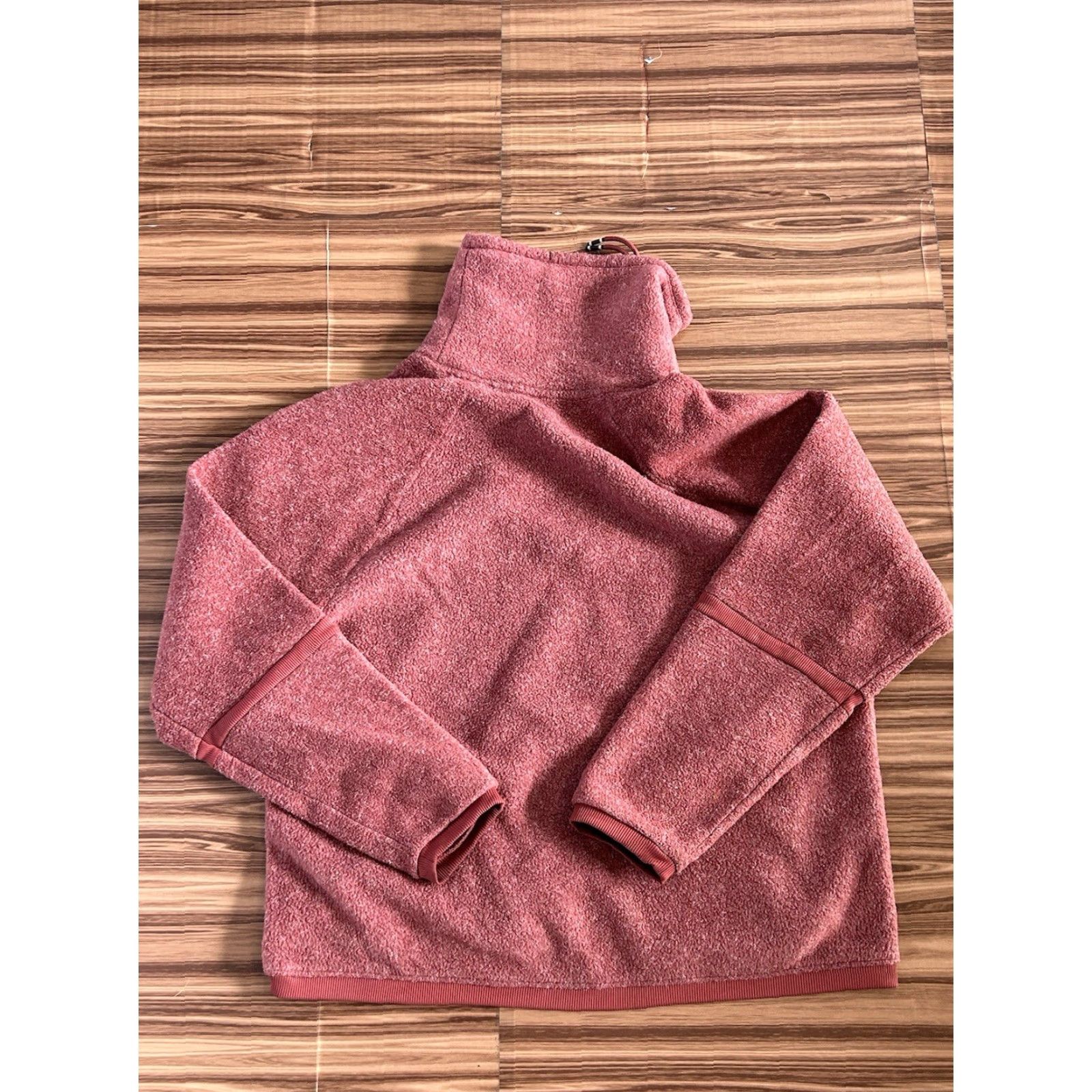 Nike Nike Therma-FIT Cowl Neck Fleece Pullover Women's L Pink Solid Logo Knit-Style Casual Sweater Size L / US 10 / IT 46 - 2 Thumbnail