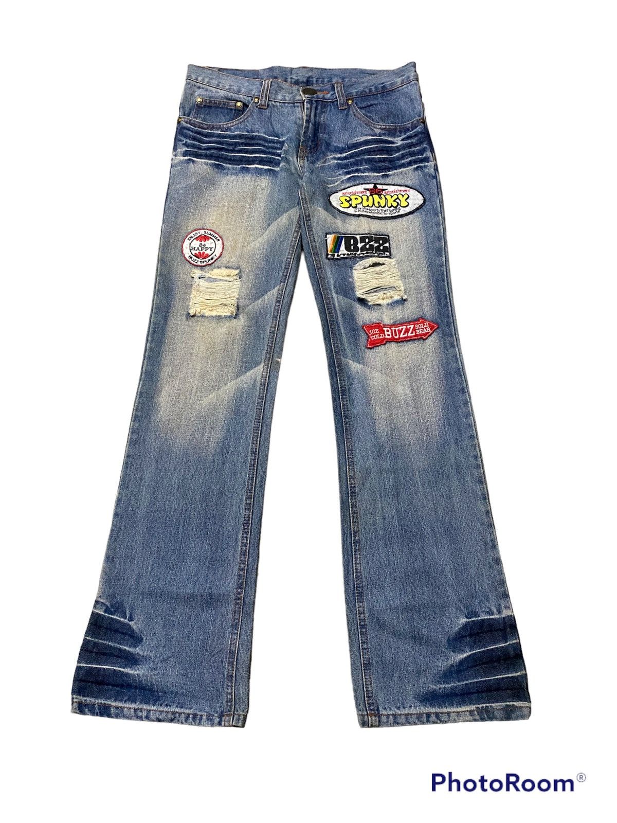 Hysteric Glamour × If Six Was Nine × Tornado Mart Flare Jeans Distressed Grunge Avantgarde Size US 32 / EU 48 - 2 Thumbnail