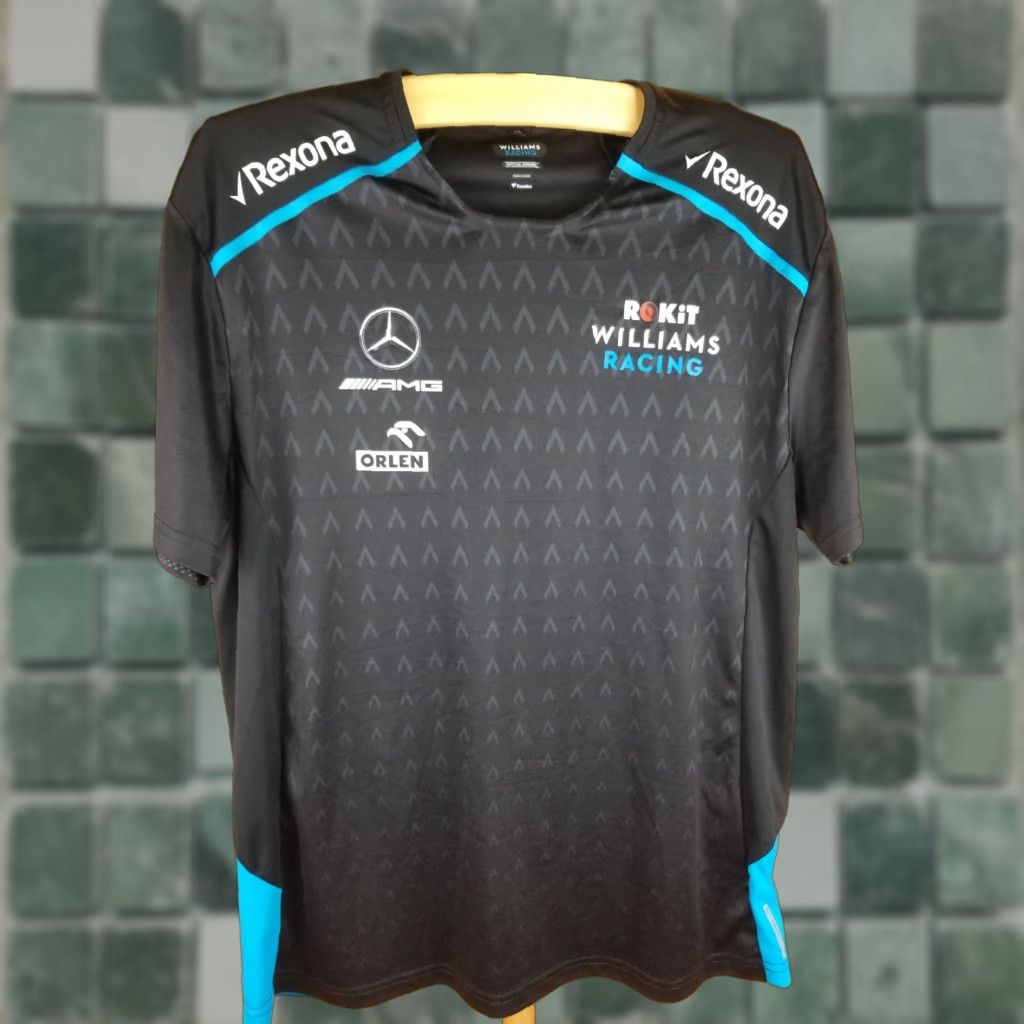 Vintage VINTAGE Williams AMG Mercedes Formula One Jersey T-Shirt SZ US LARGE Mens Black Cotton 1990s Size US L / EU 52-54 / 3 - 1 Thumbnail