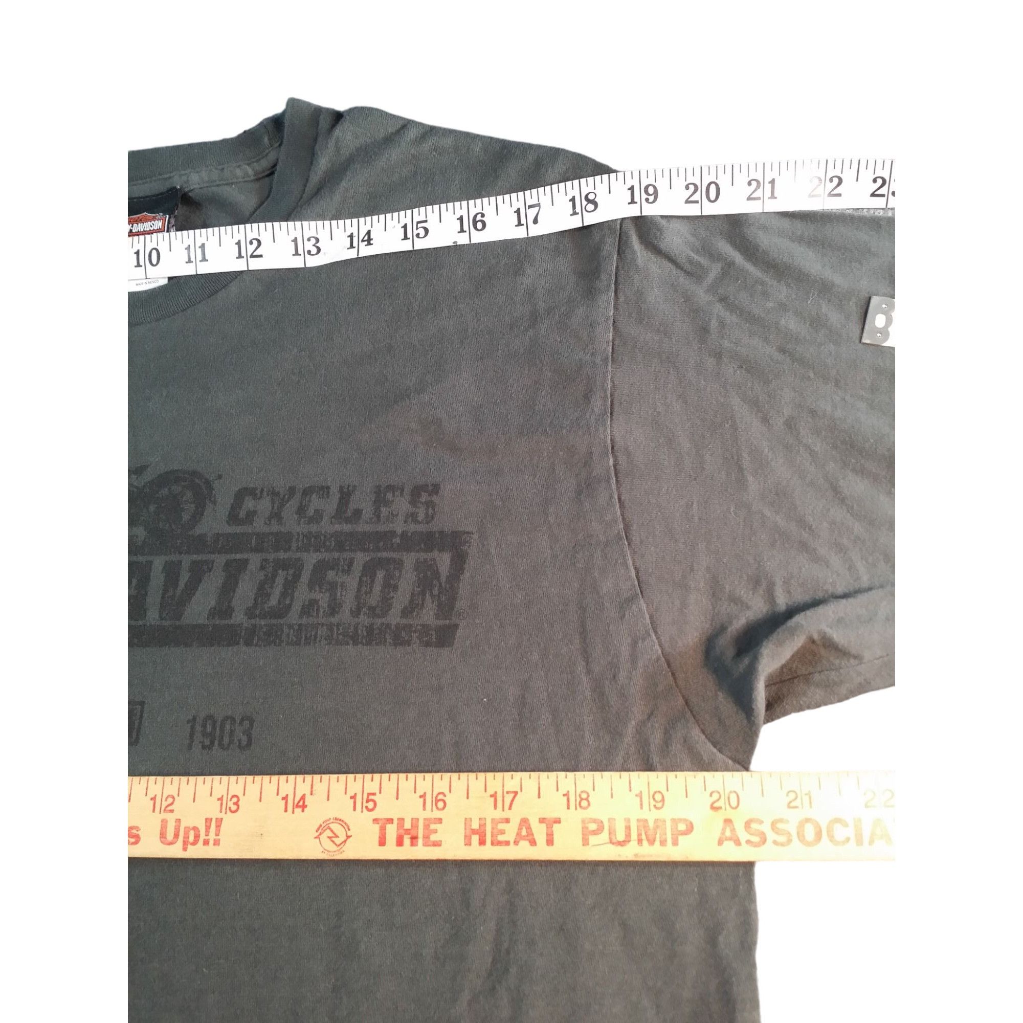 Harley Davidson Harley Davidson Tshirt Men Sz L Denton County Gray Double Si Size US L / EU 52-54 / 3 - 4 Thumbnail