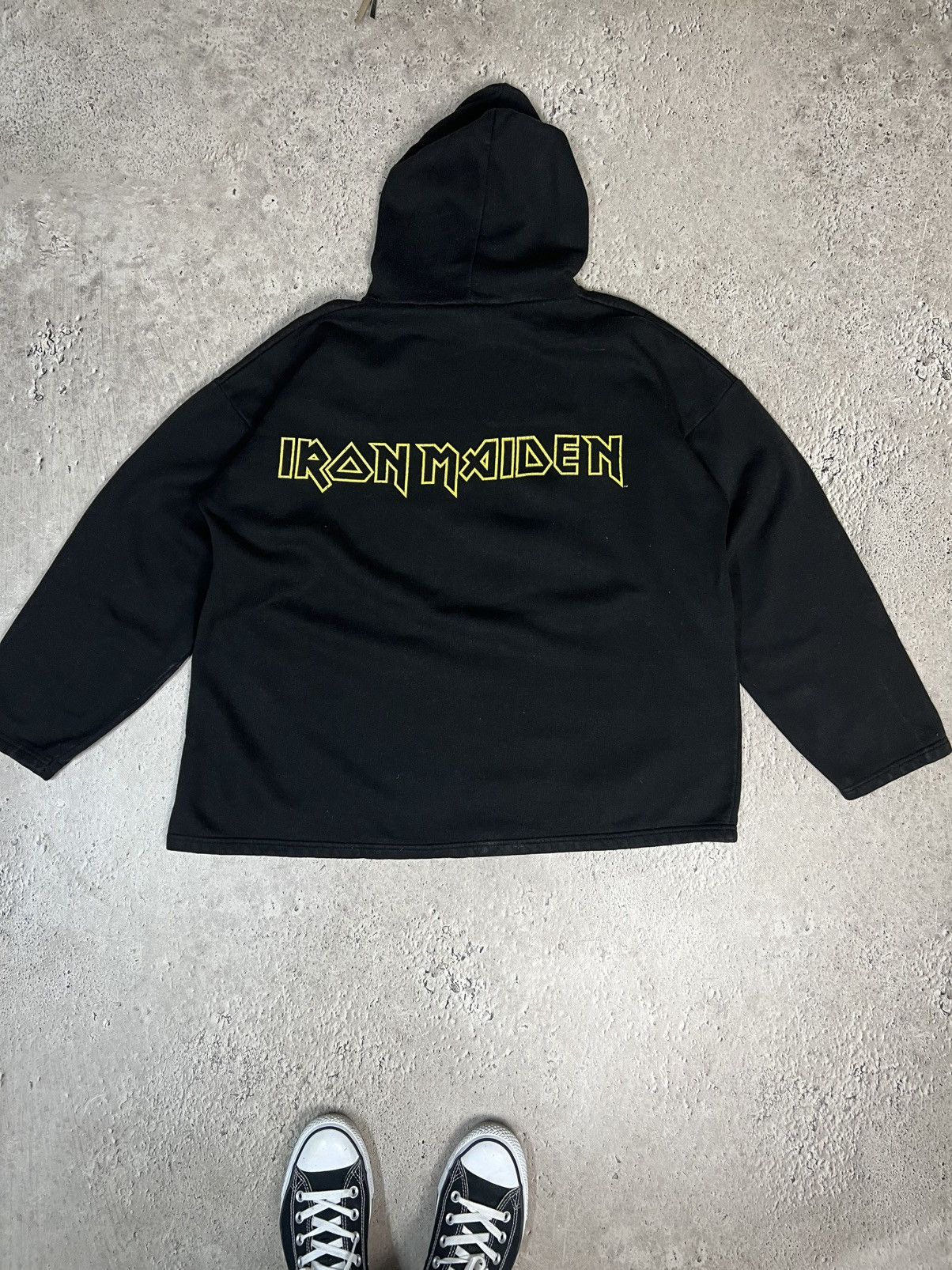 Band Tees × Iron Maiden × Vintage Vintage IRON MAIDEN 90s boxy l Grunge Hoodie Size US L / EU 52-54 / 3 - 10 Thumbnail