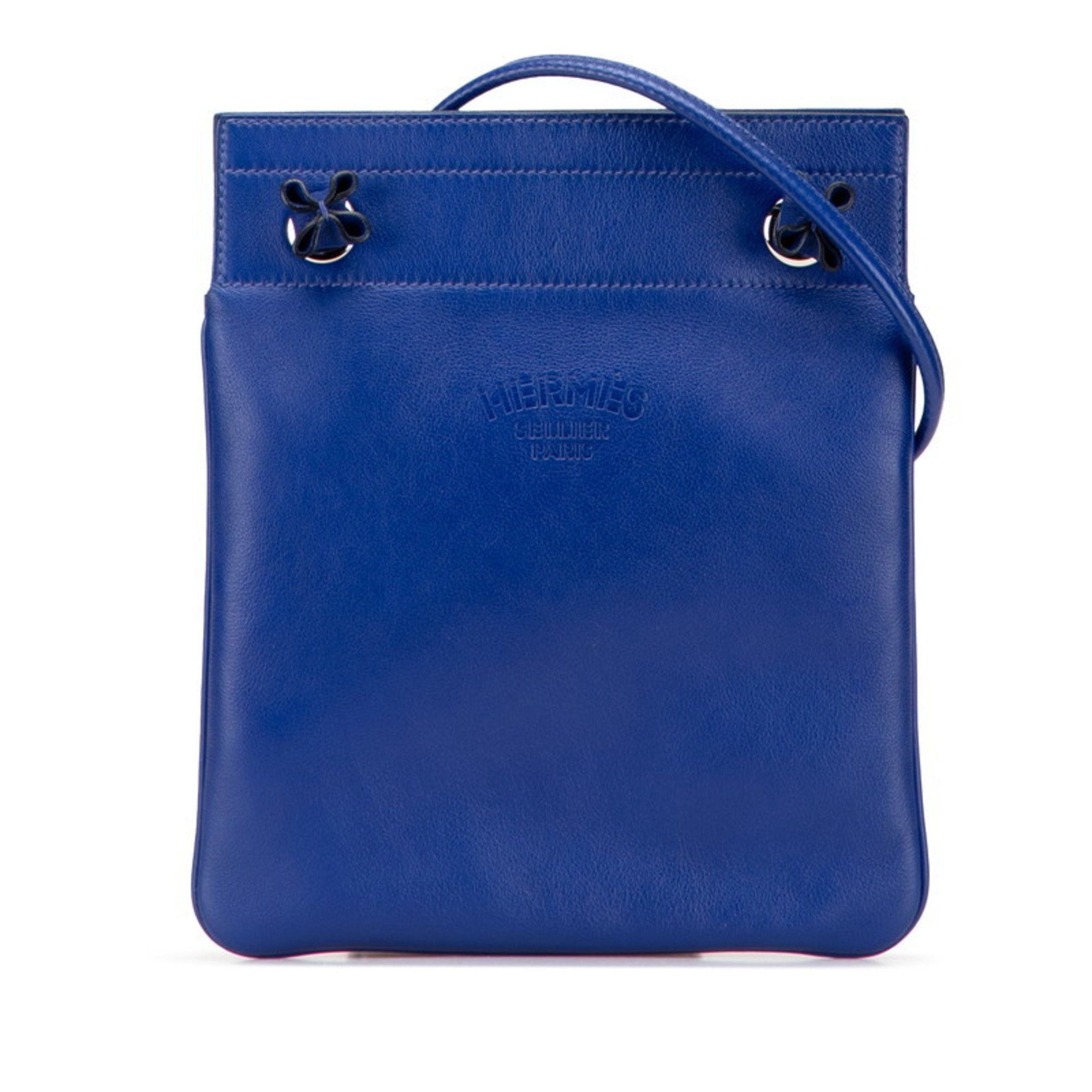 Hermes Hermès Aline Mini Crossbody Shoulder Bag Blue Swift Women's HERMES Size ONE SIZE - 1 Thumbnail
