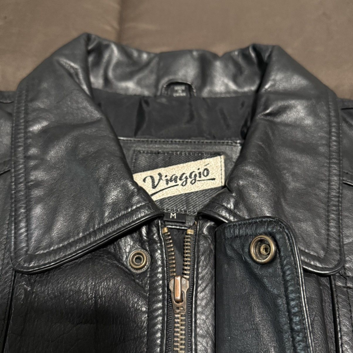 Vintage Viaggo Leather Jacket Size US M / EU 48-50 / 2 - 4 Thumbnail