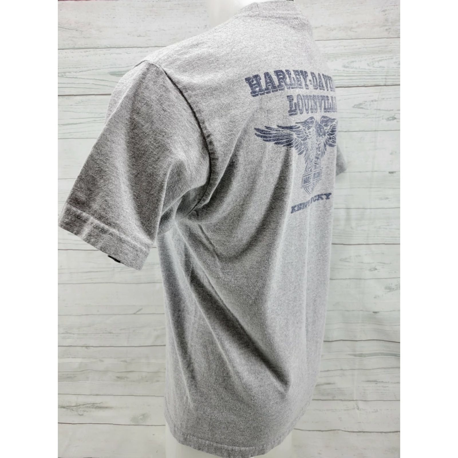 Harley Davidson Harley-Davidson Gray Mens Medium Graphic T Shirt Louisville Kentucky Casual Crew Neck Short Sleeve Vintage: No Size US M / EU 48-50 / 2 - 7 Thumbnail