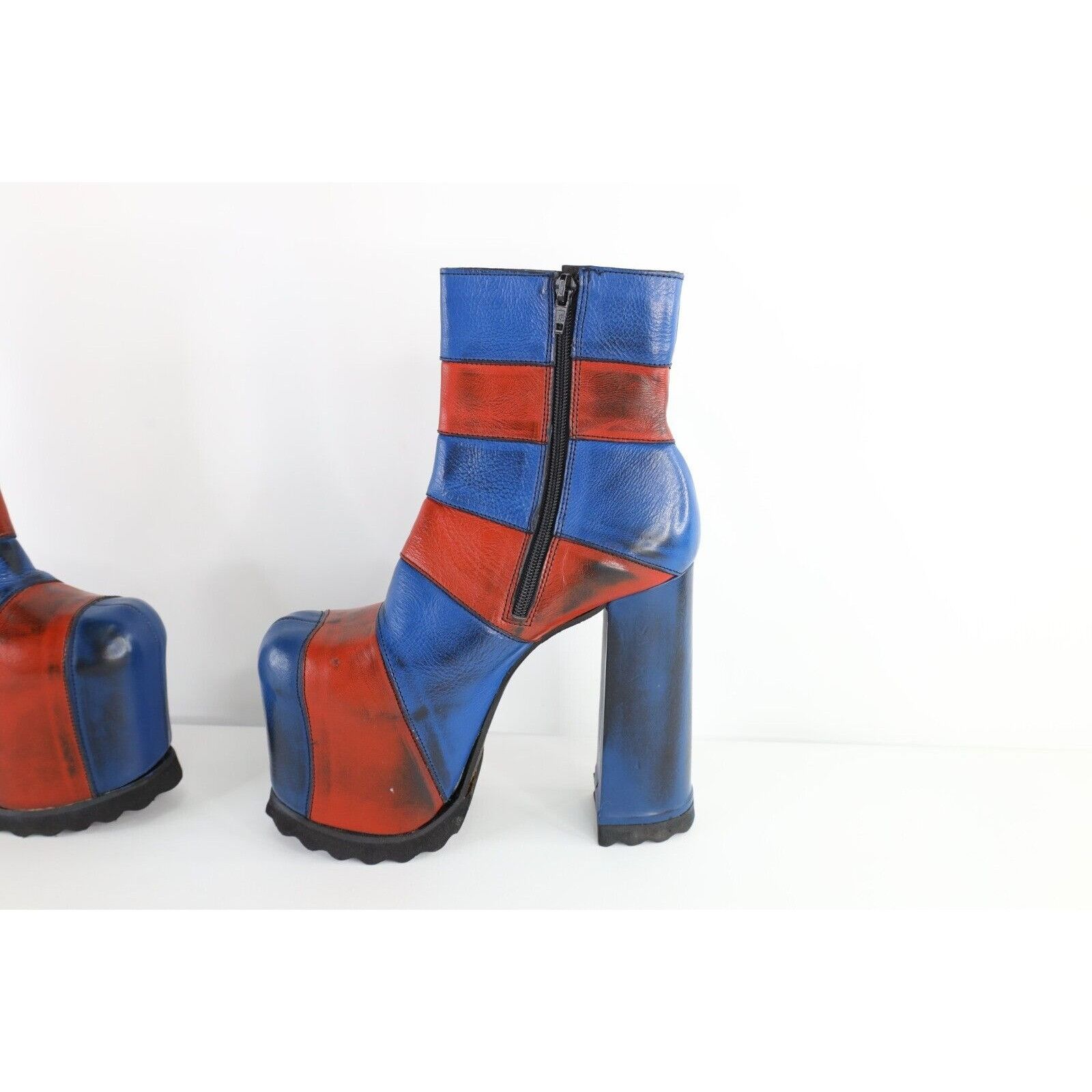 Vintage Vintage 90s Luichiny Leather Heel Platform Boots AS IS Size US 8 / IT 38 - 6 Thumbnail