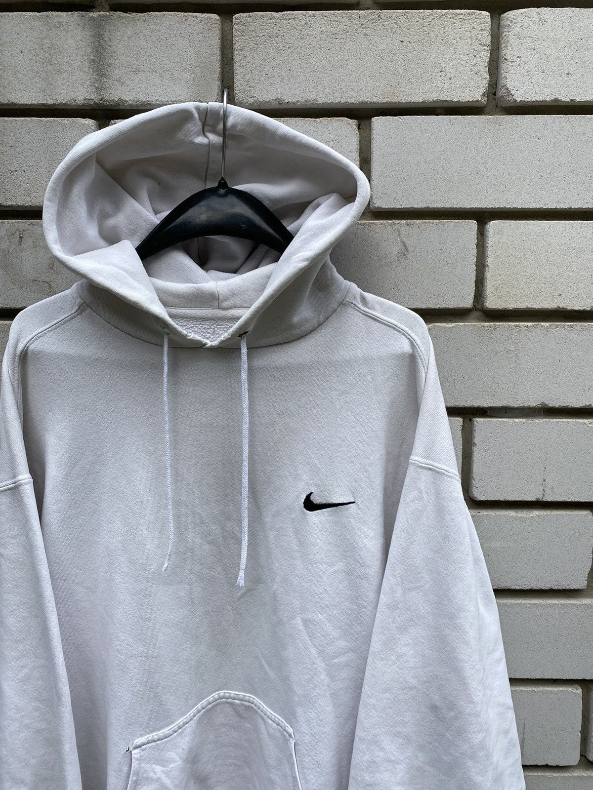 Nike × Vintage Vintage Nike Y2K Baggy Boxy Hoodie basic swoosh Size US L / EU 52-54 / 3 - 9 Thumbnail