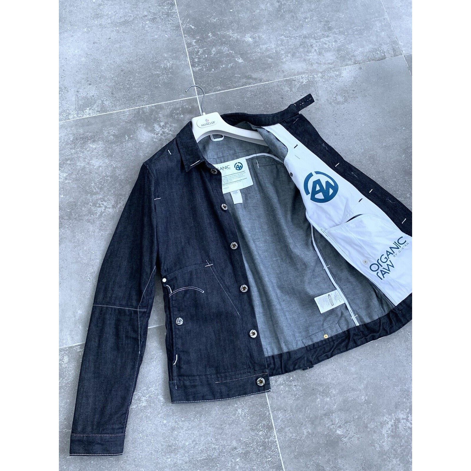 G-Star Mens G-STAR ORGANIC Raw Alcatraz Denim Jacket Coat SZ M EU48 Size US M / EU 48-50 / 2 - 10 Thumbnail