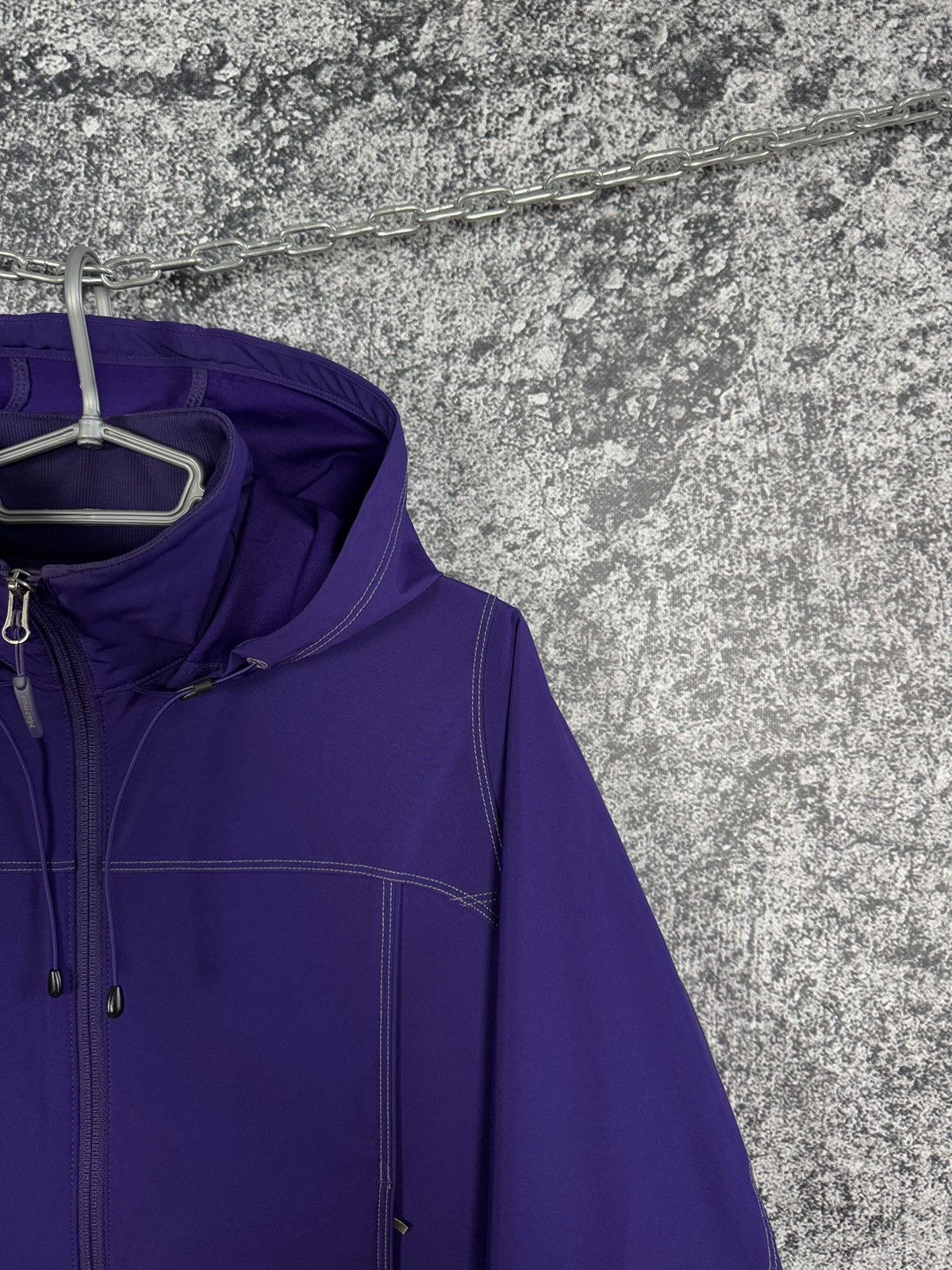 Marmot Marmot Soft Shell Hooded Jacket Outdoor Hiking Purple Size M Size M / US 6-8 / IT 42-44 - 2 Thumbnail
