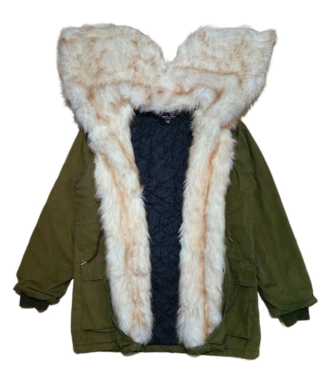 14th Addiction Fur Faux Coat Hoodie Mohair Jacket Sun Fadded Size US L / EU 52-54 / 3 - 1 Thumbnail
