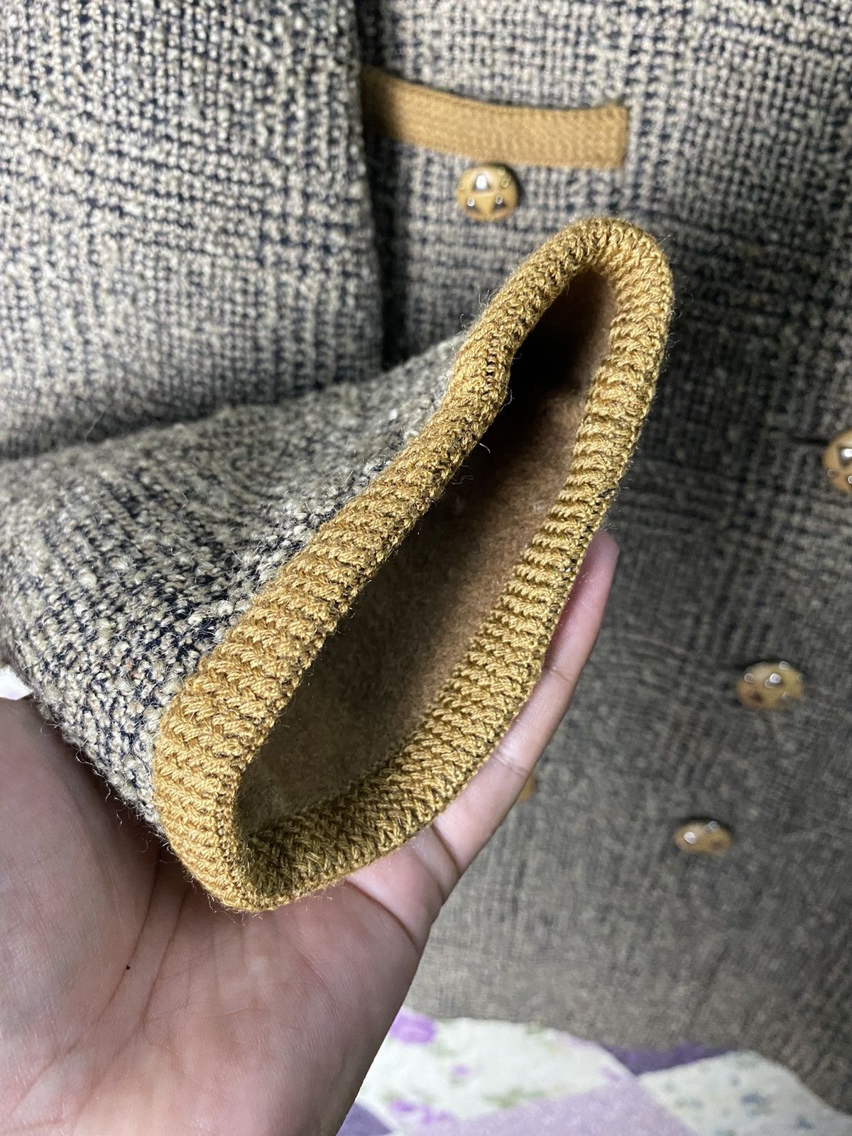 Handmade Vintage Handmande Cashmare & Wool Button Jacket Size US M / EU 48-50 / 2 - 6 Thumbnail
