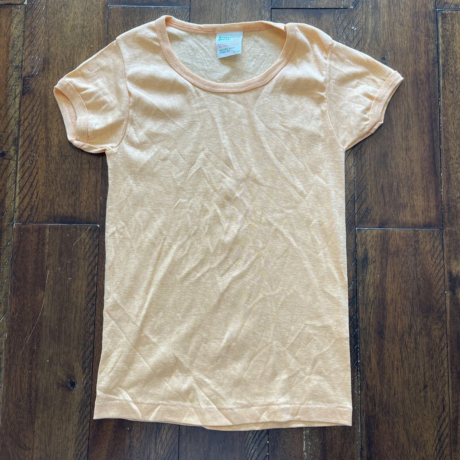Vintage Permanent Press Shirt Womens M Crewneck Soft Retro Top Size M / US 6-8 / IT 42-44 - 2 Thumbnail