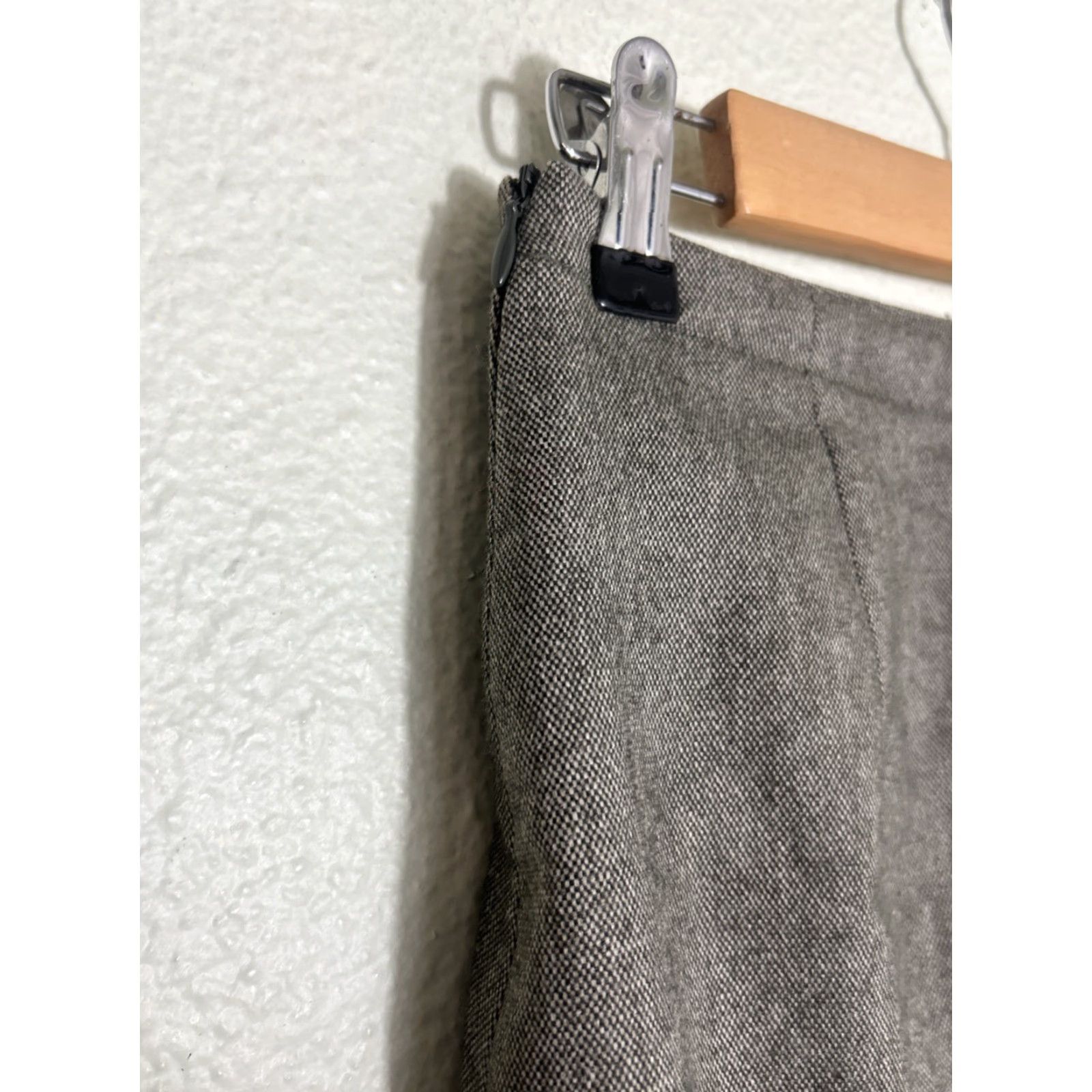 Banana Republic Banana Republic Skirt Gray Wool Stretch A-Line Side Zip 2 Knee Length Women MPN 26X21 Size 26" / US 2 / IT 38 - 5 Thumbnail