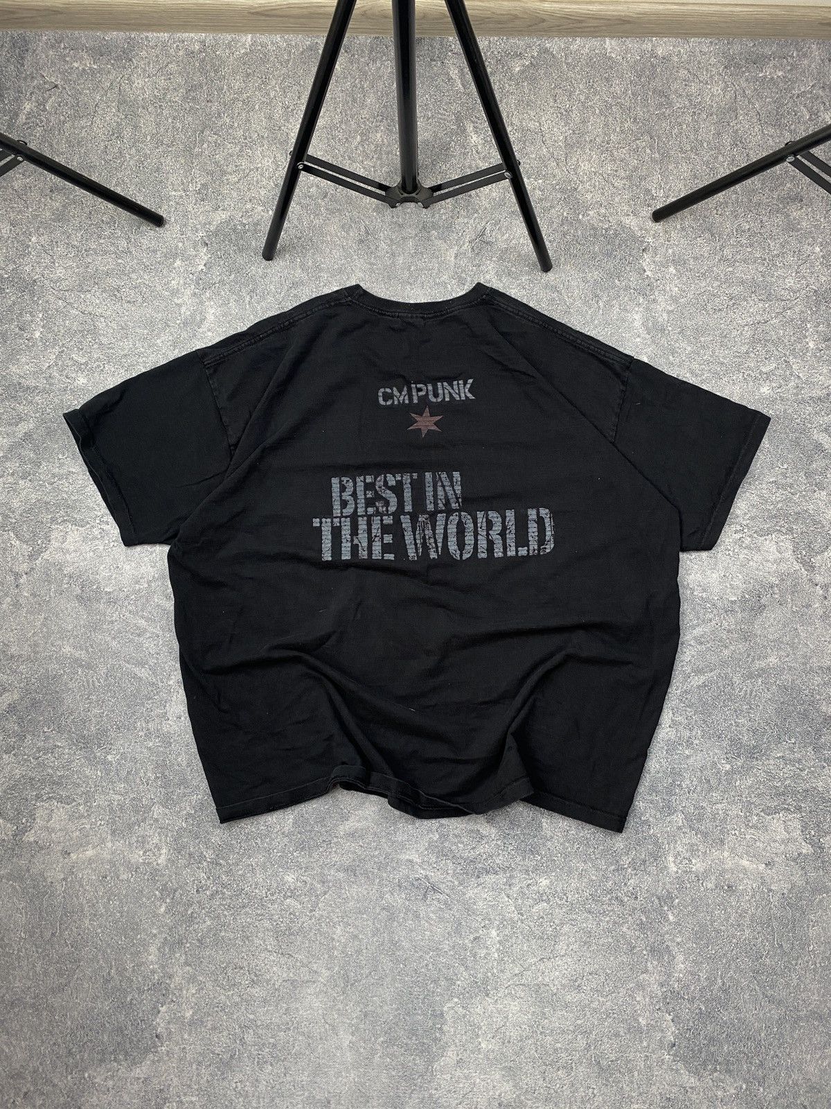 Vintage × WWE CM Punk Best In the world WWE Wrestling T-shirt Size US XXL / EU 58 / 5 - 2 Thumbnail