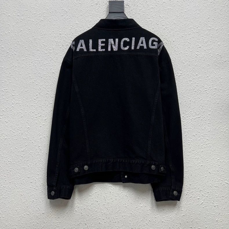 Balenciaga Balenciaga size 38 Wash jeans's back is full of LOGO coats Size M / US 6-8 / IT 42-44 - 2 Thumbnail