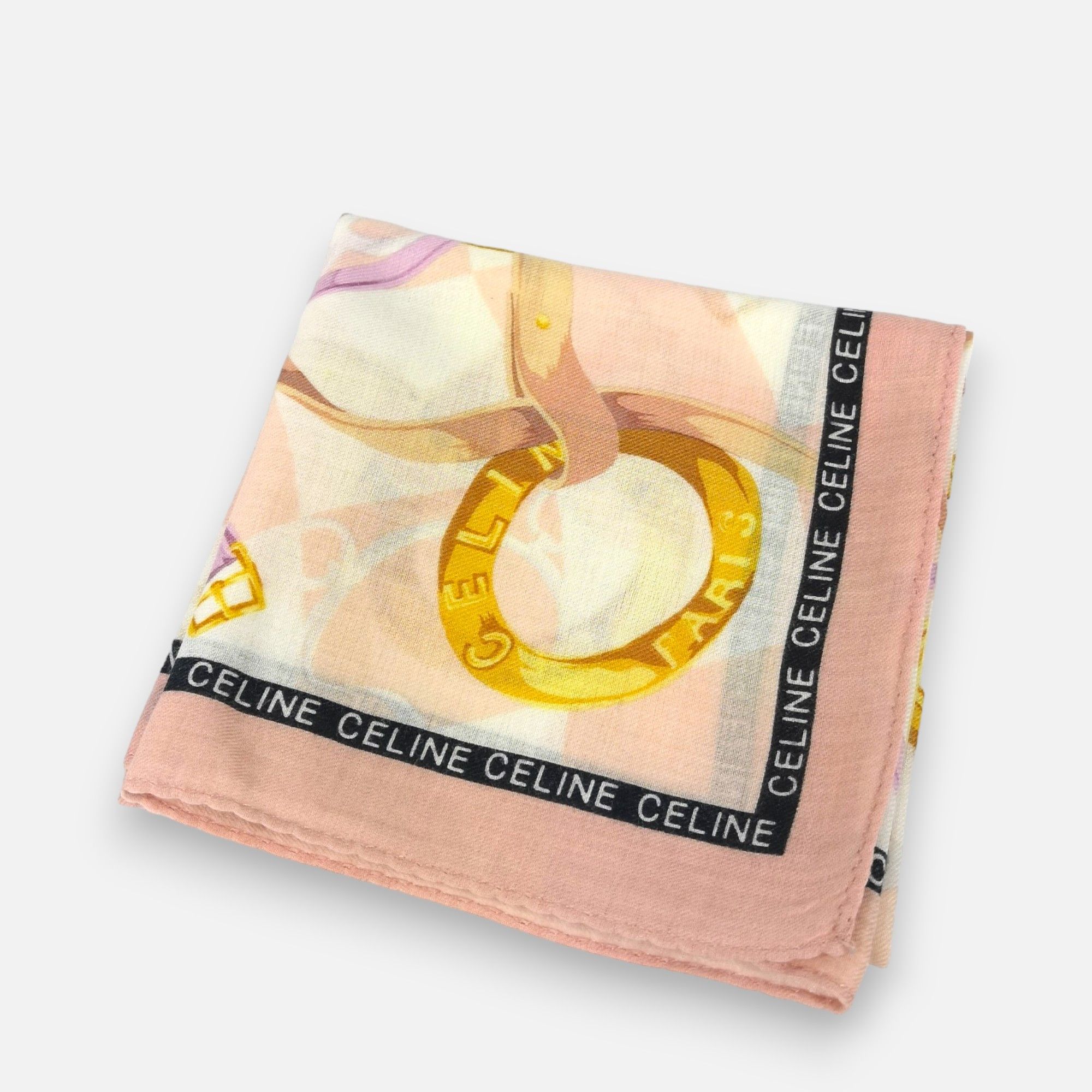 Celine × Vintage Vintage Celine Handkerchief Pocket Square Bandana Size ONE SIZE - 4 Thumbnail