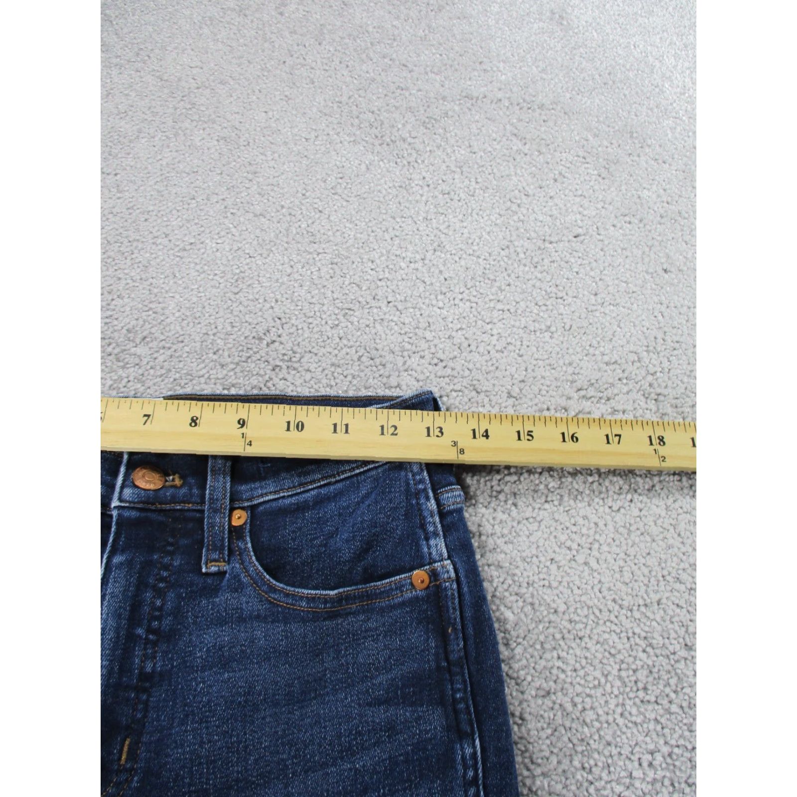 Madewell Madewell Jeans Skinny Denim Women Adult Size 25 Blue Dark Wash Mid Rise Size 42" / US 20 - 7 Thumbnail