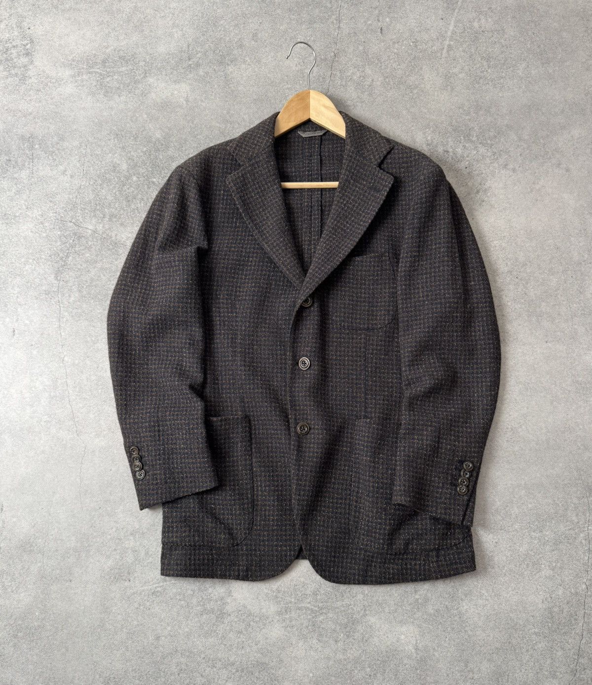 Manuel Ritz Manuel Ritz Wool blend Textured blazer mens size 50 Size 40R - 2 Thumbnail