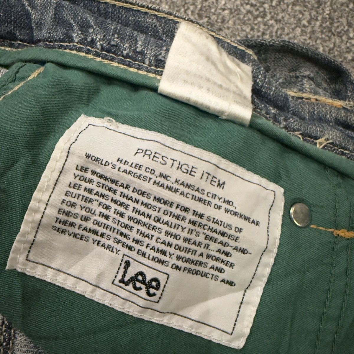Lee 🔥 Vintage 90s Flared x-Line Lee Trashed Distressed Jeans Size US 30 / EU 46 - 15 Thumbnail