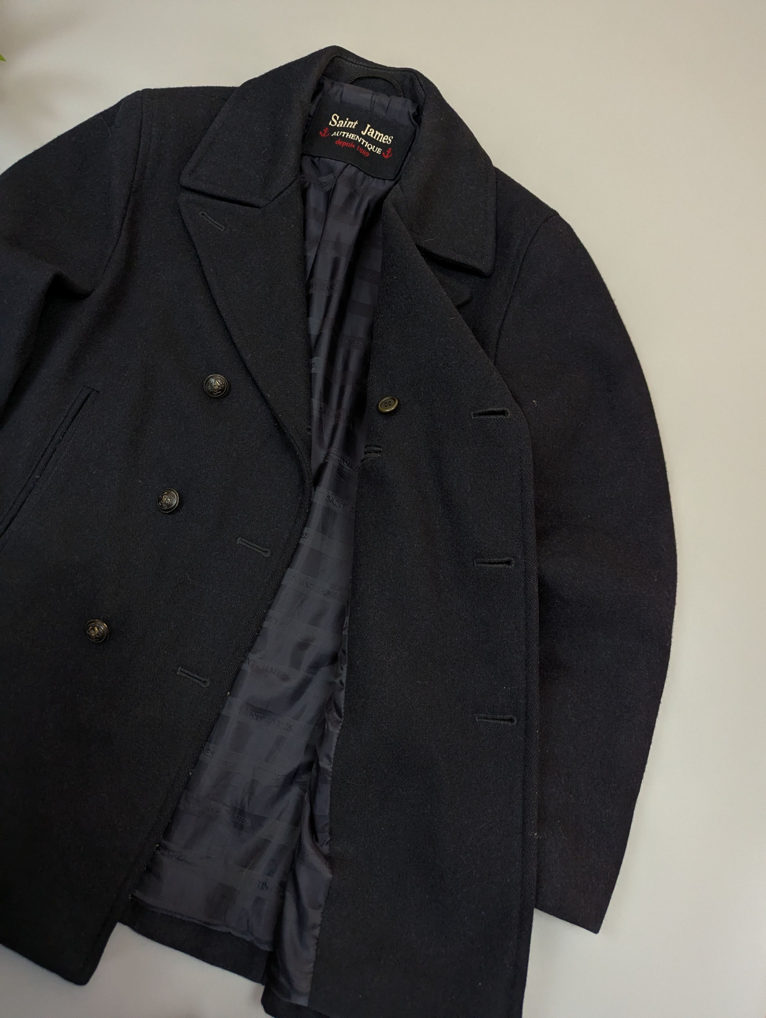 Saint James Saint James Vintage Galion Wool Coat French Nautical Jacket Size US M / EU 48-50 / 2 - 11 Thumbnail
