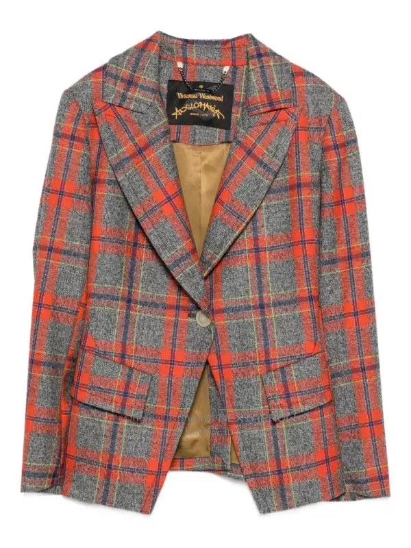 Vivienne Westwood Vivienne Westwood Plaid Tailored Jacket Size S / US 4 / IT 40 - 1 Thumbnail