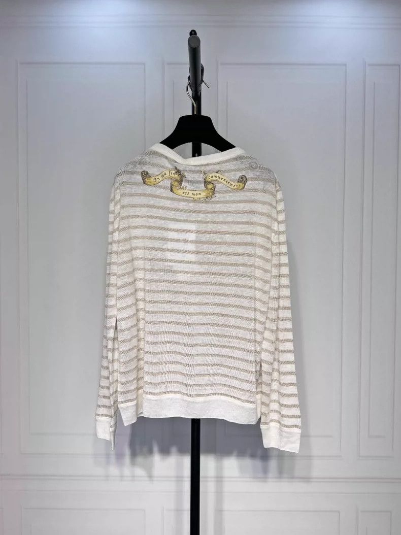 Dior Dior 25 early spring striped knitted top 2504-Nextarrow Size XS / US 0-2 / IT 36-38 - 2 Thumbnail